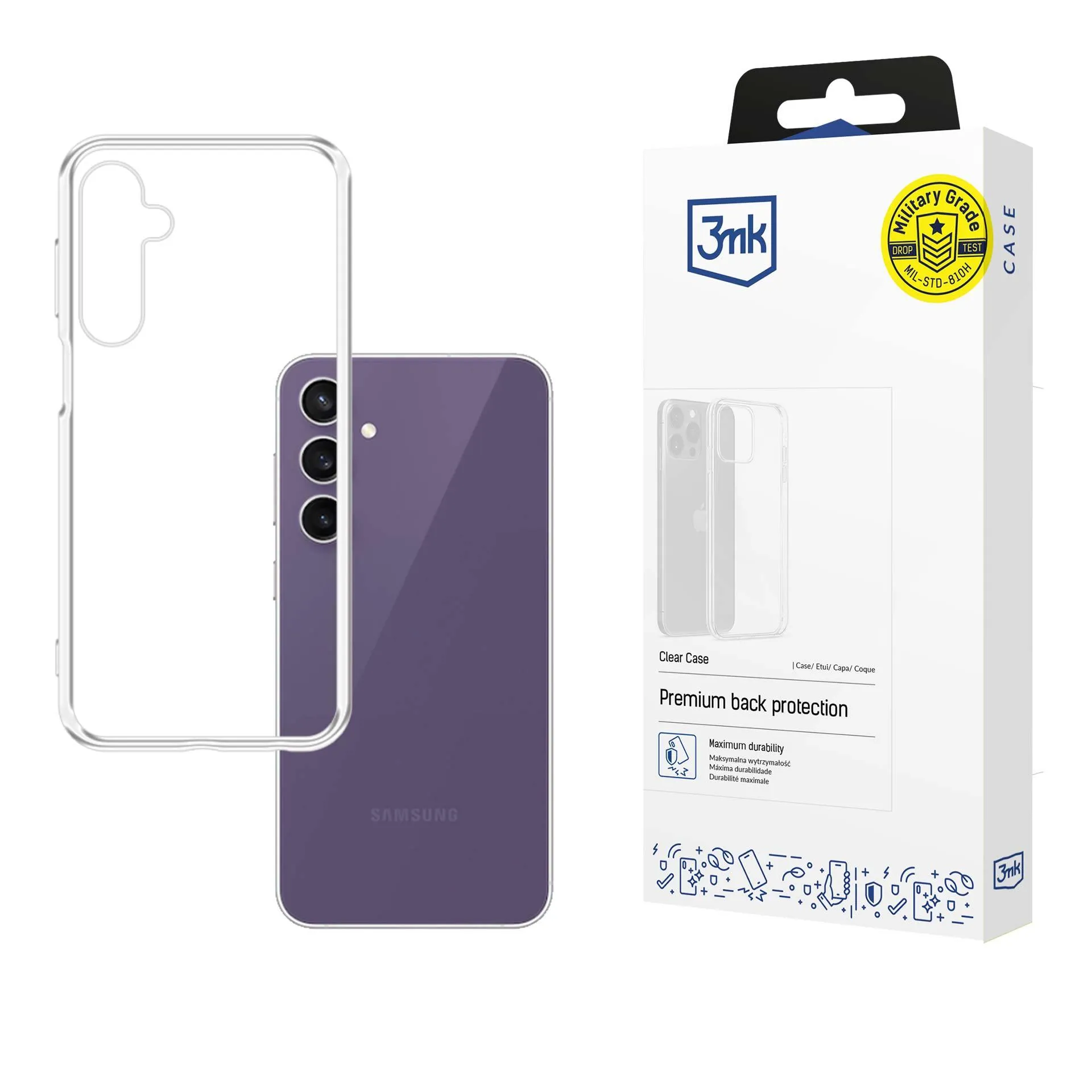Case for Samsung Galaxy S24 FE - 3mk Clear Case