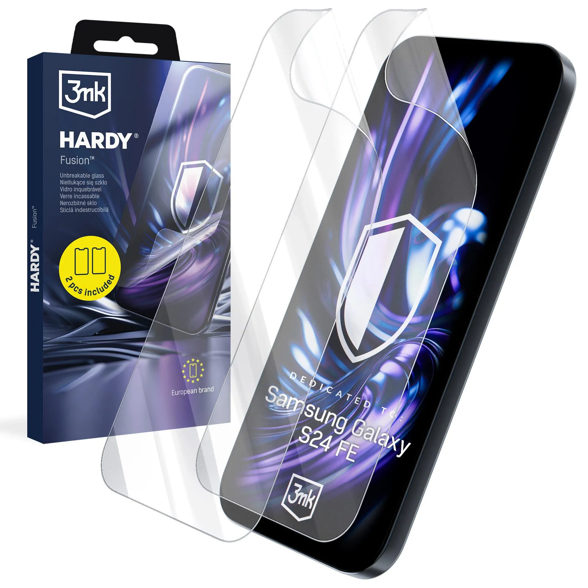 Hybrid glass for Samsung Galaxy S24 FE - 3mk Hardy Fusion