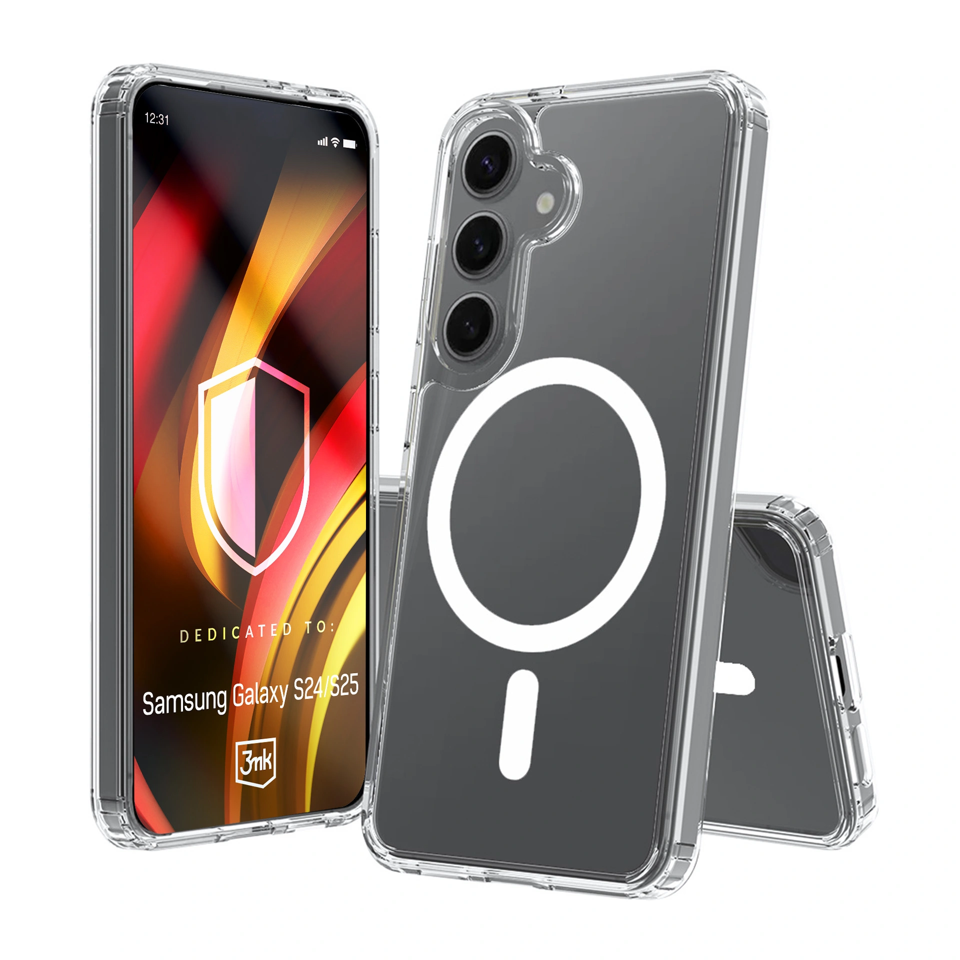 Armoured case for Samsung Galaxy S24/S25 - 3mk HARDY® LiqForce MagCase™