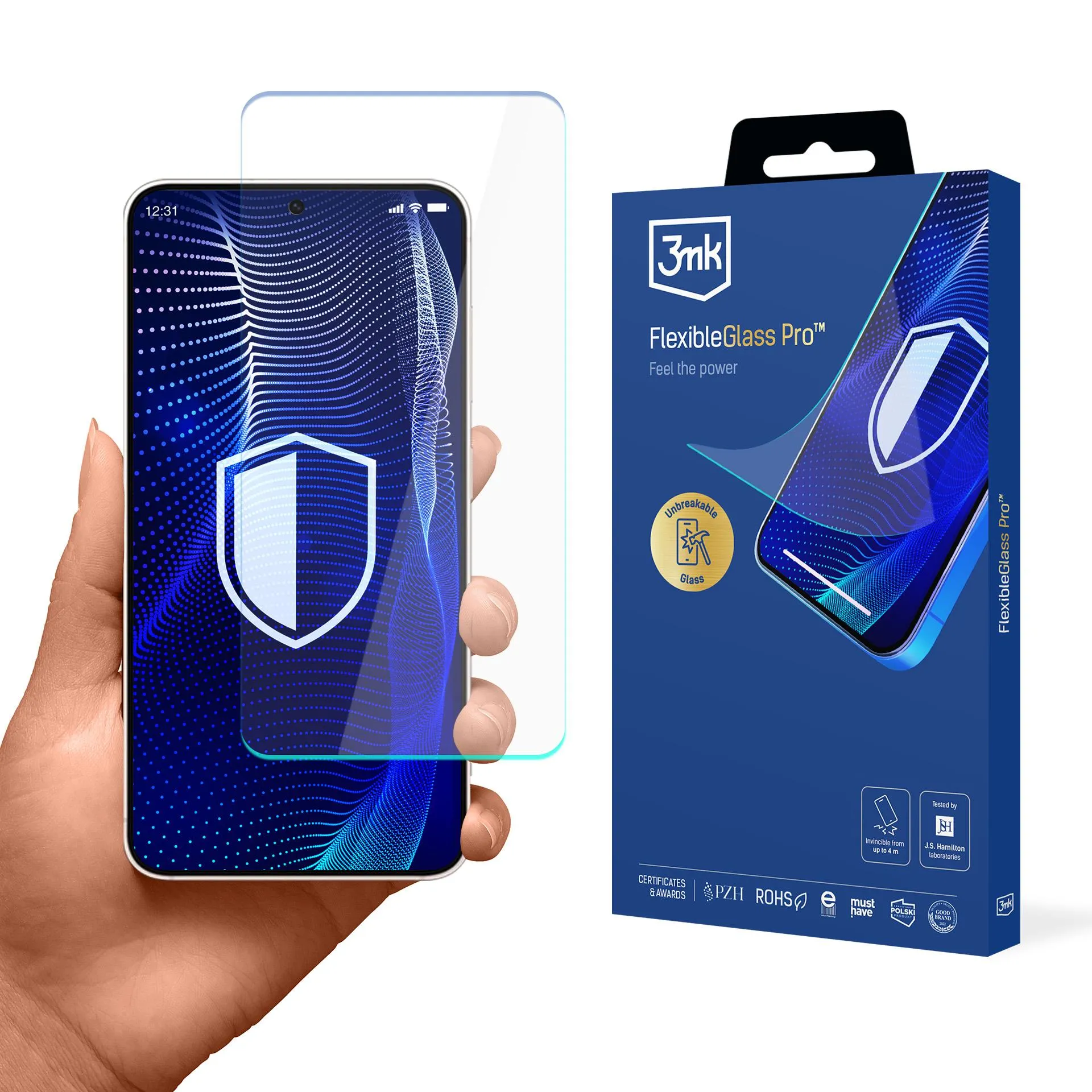Shatterproof glass for Samsung Galaxy S25 Edge - 3mk FlexibleGlass Pro