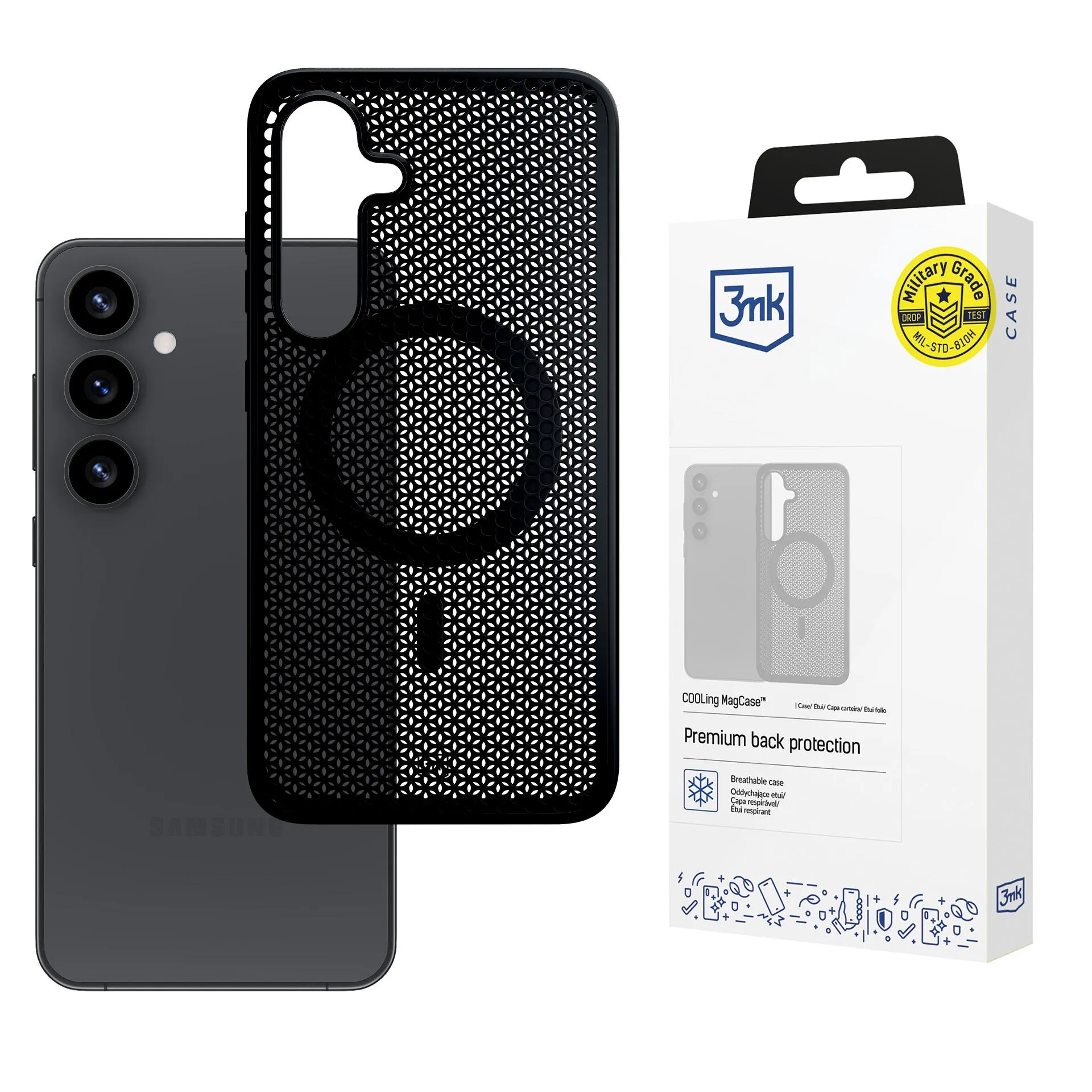 Case for Samsung Galaxy S25+ - 3mk COOLing MagCase