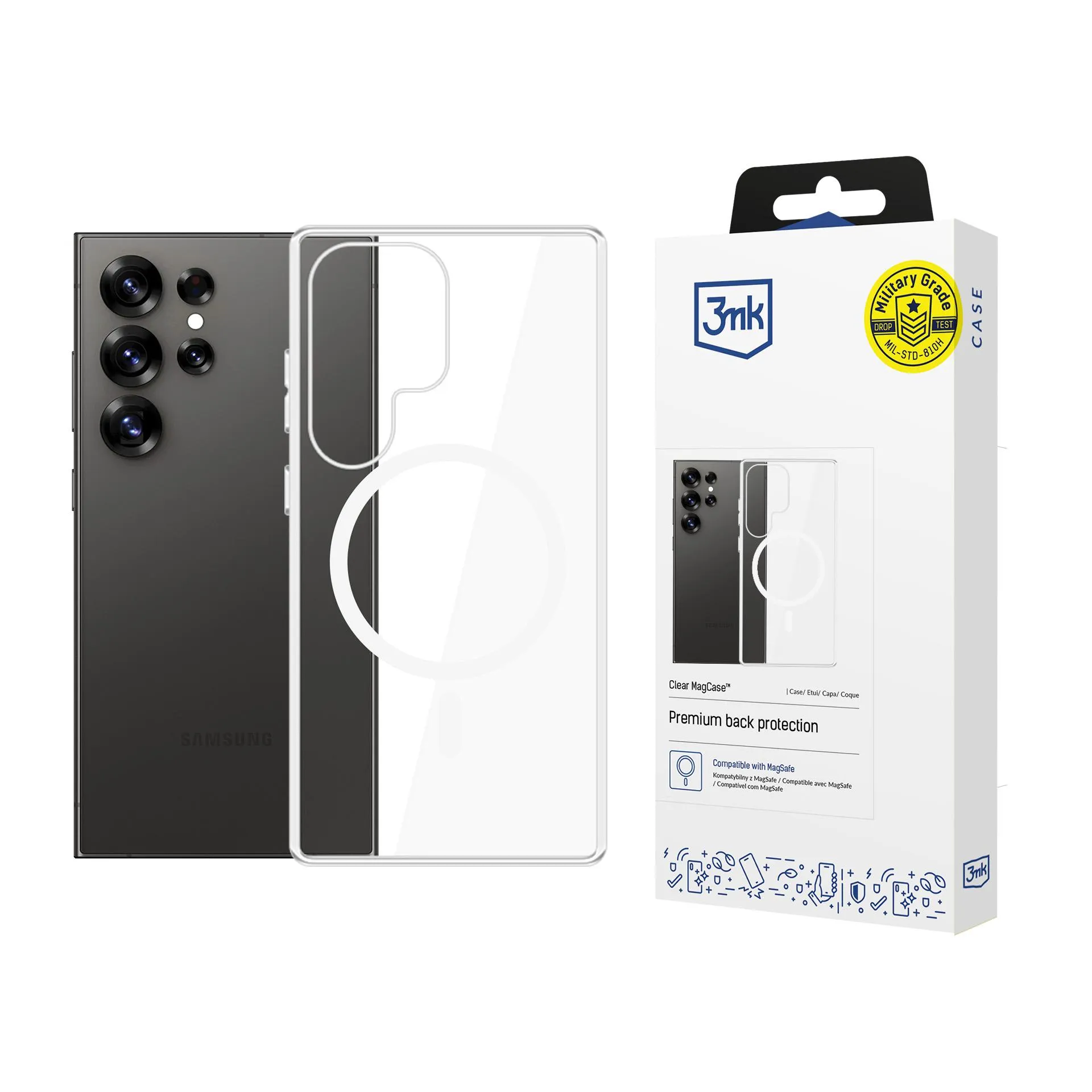 Case for Samsung Galaxy S25 Ultra - 3mk Clear MagCase