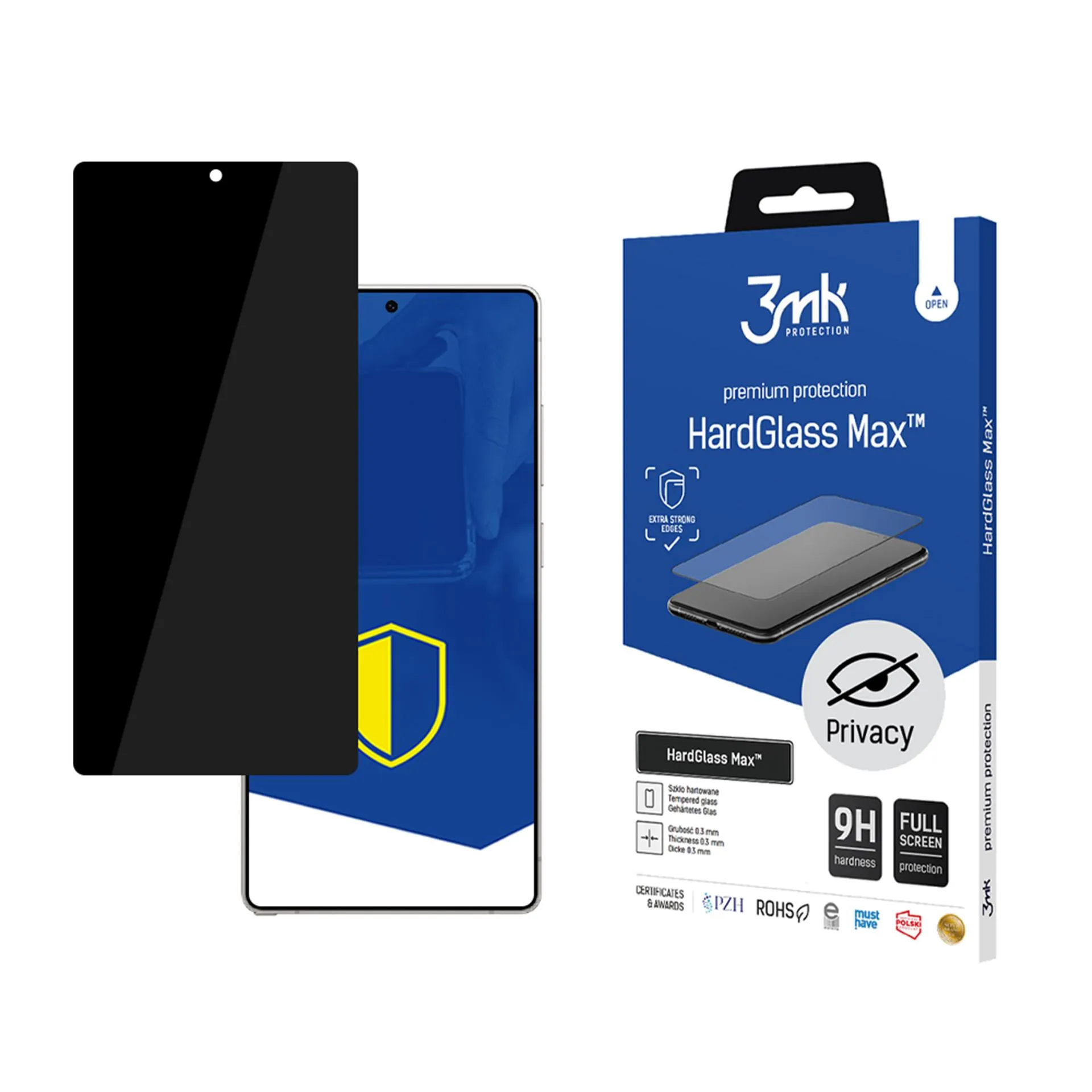 Privacy glass for Samsung Galaxy S25 Ultra - 3mk HardGlass Max Privacy