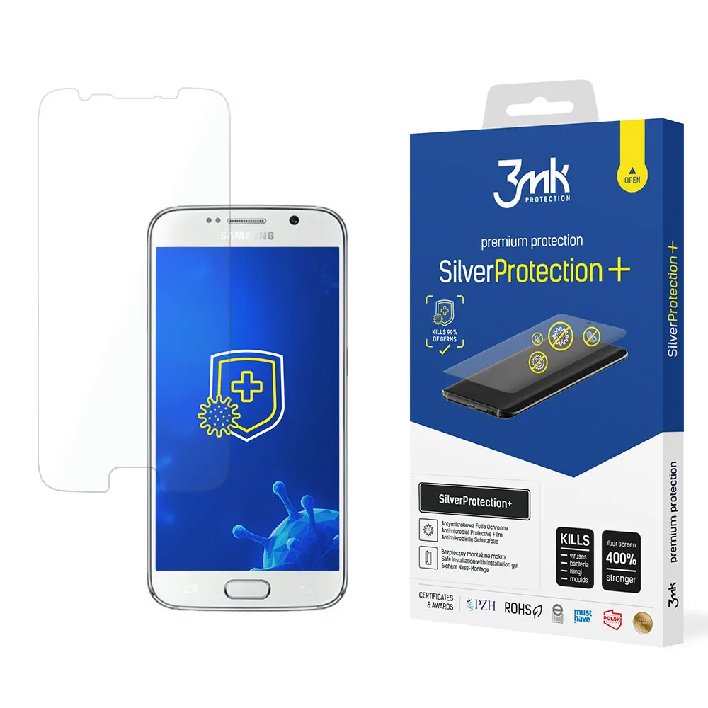 Anti-Shock Protective Film for Samsung Galaxy S6 - 3mk SilverProtection+