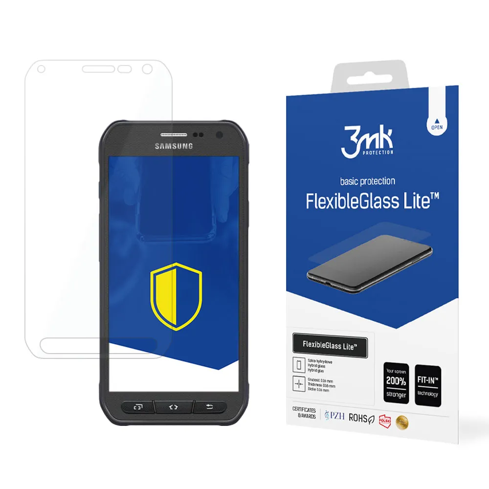 Unbreakable hybrid glass for Samsung Galaxy S6 Active - 3mk FlexibleGlass Lite