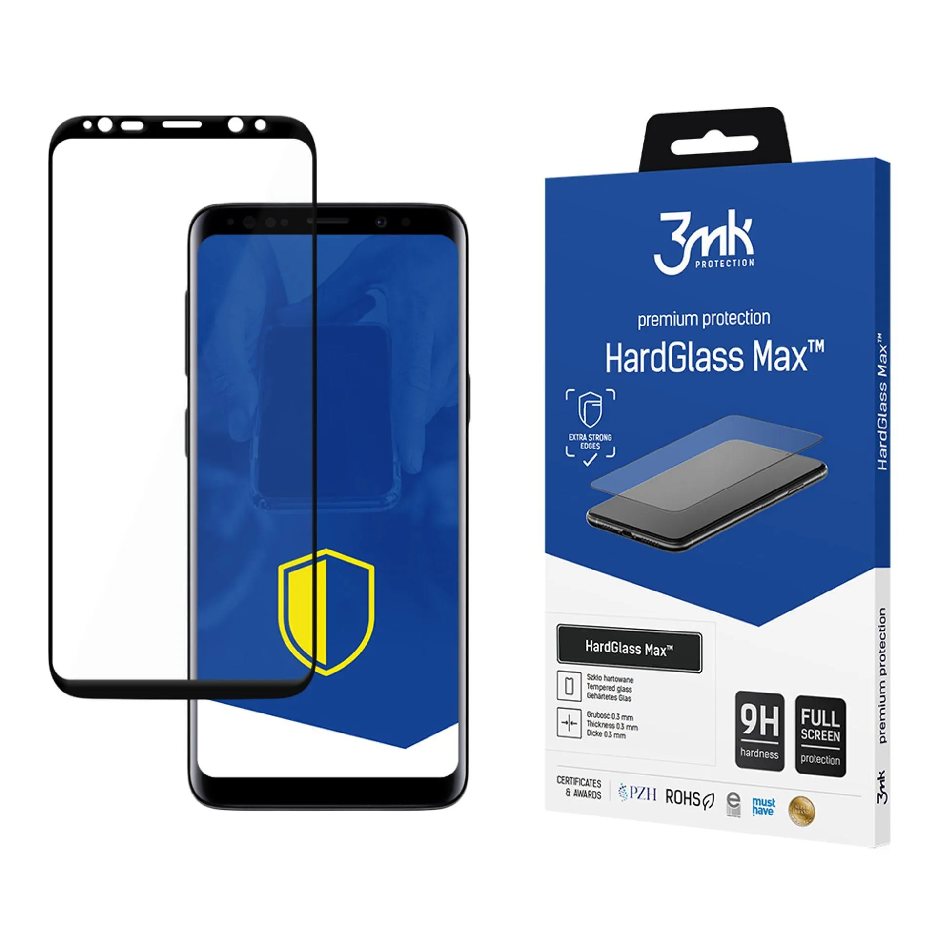 Reinforced tempered glass for Samsung Galaxy S9 - 3mk HardGlass Max