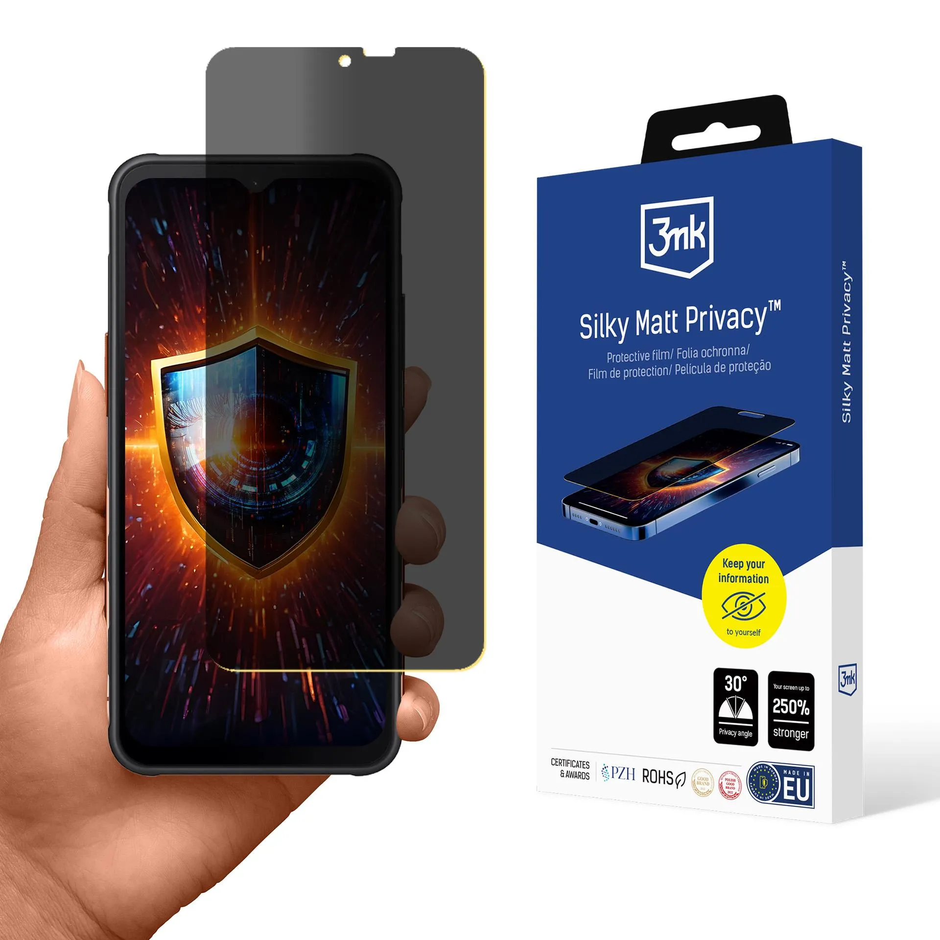 Privacy film for Samsung Galaxy XCover 7 - 3mk Silky Matt Privacy