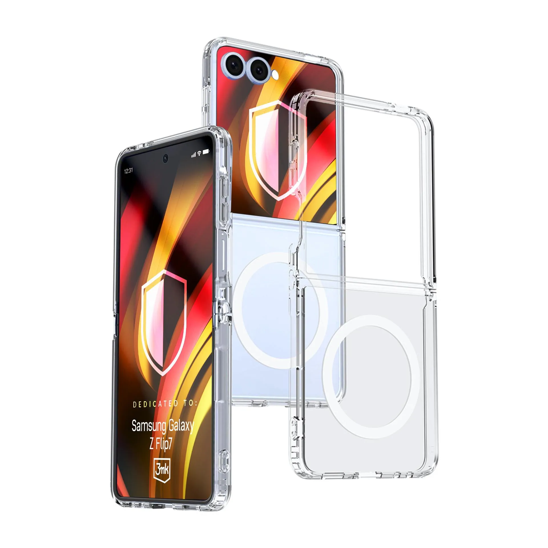 Armoured case for Samsung Galaxy Z Flip 7 - 3mk HARDY® LiqForce MagCase™