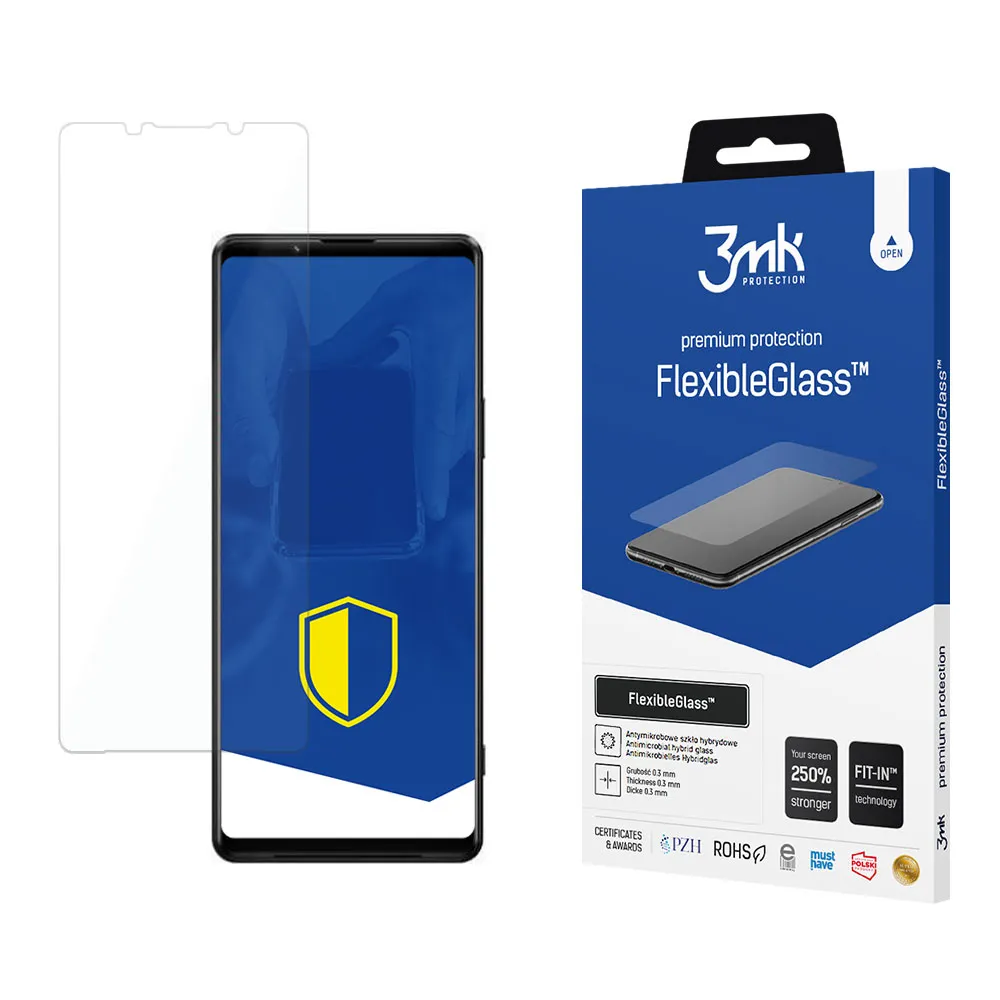 Hybrid unbreakable glass for Sony Xperia 1 III 5G - 3mk FlexibleGlass™