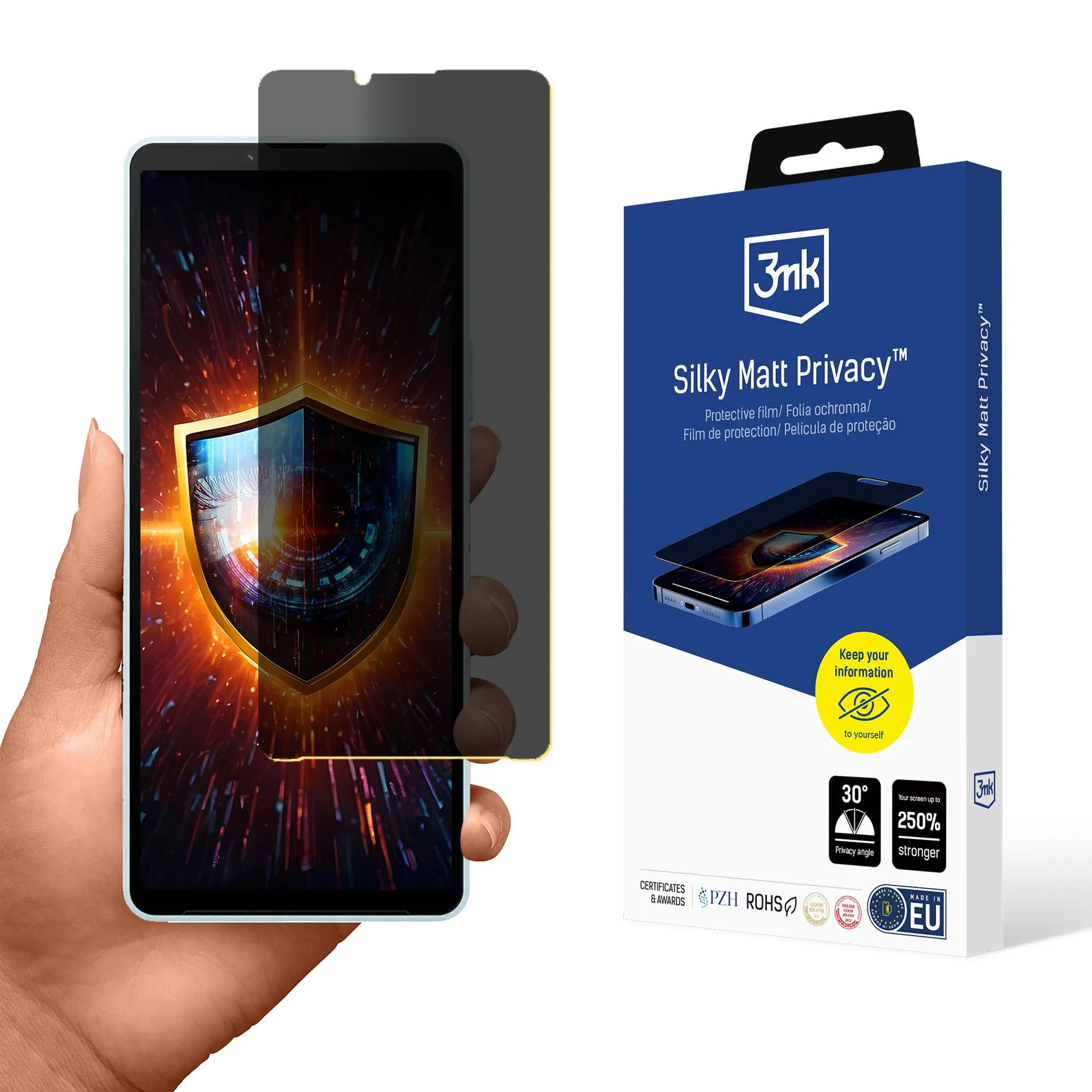Privacy film for Sony Xperia 10 VI - 3mk Silky Matt Privacy