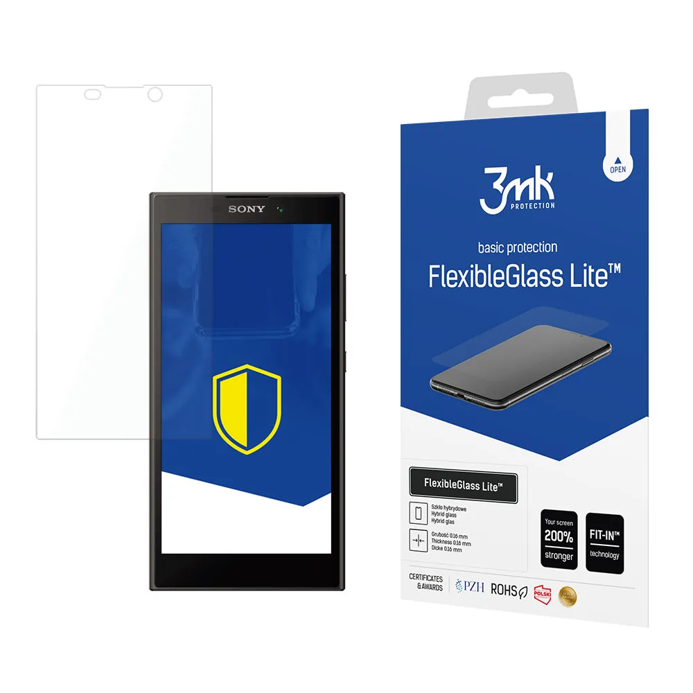 Unbreakable hybrid glass for Sony Xperia L2 - 3mk FlexibleGlass Lite
