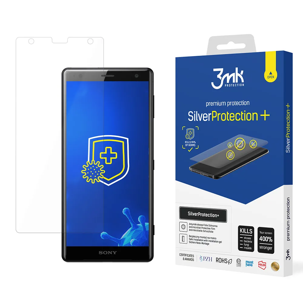 Anti-Shock Protective Film for Sony Xperia XZ2 - 3mk SilverProtection+