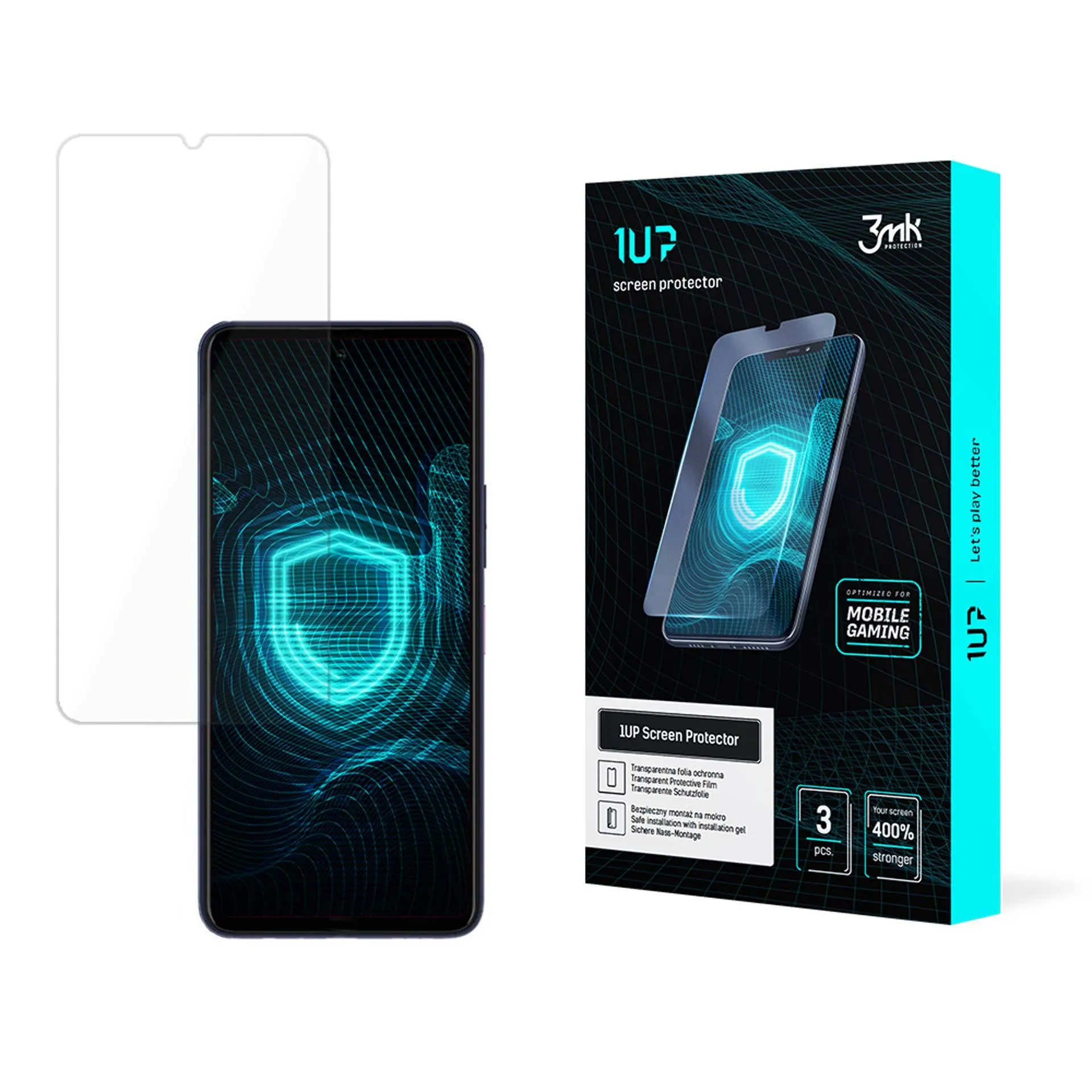 Protective film for T-Mobile REVVL 7 5G - 3mk 1UP screen protector (3 pieces)