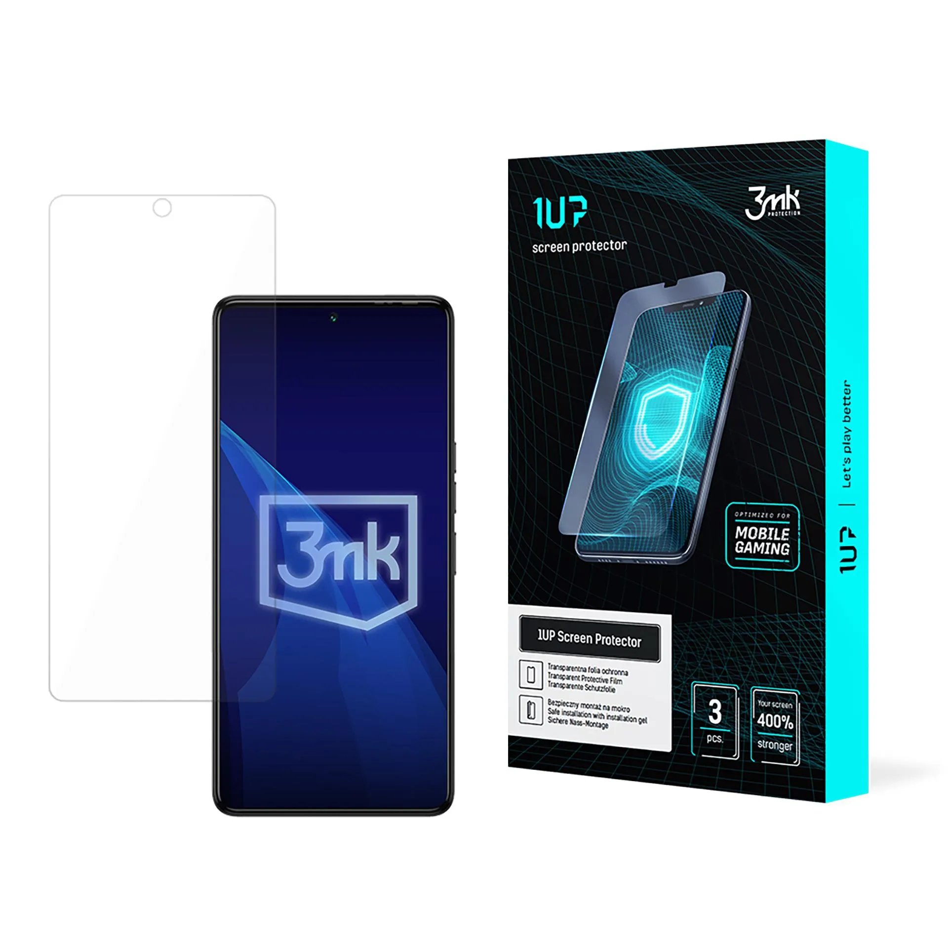 Protective film for Tecno Camon 20 Pro 5G / 20s Pro 5G - 3mk 1UP screen protector (3 pieces)