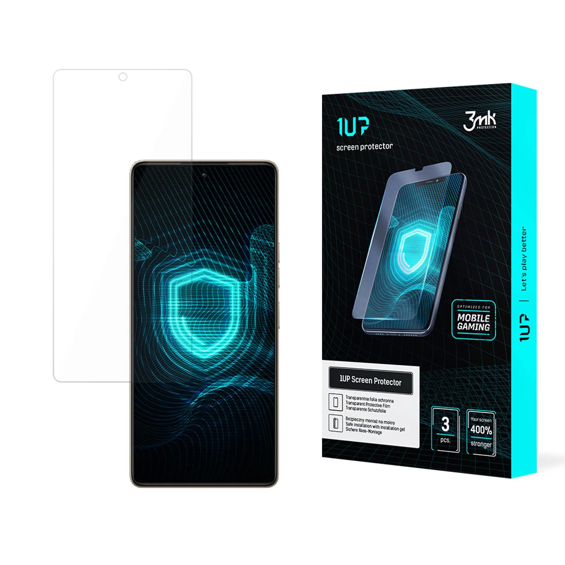 Protective film for Tecno Camon 30 5G - 3mk 1UP screen protector (3 pieces)