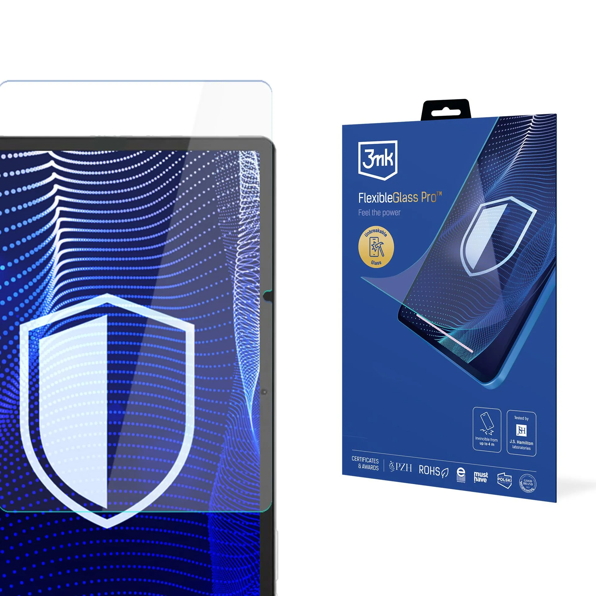 Shatterproof Glass for Tecno Megapad 10 - 3mk FlexibleGlass Pro