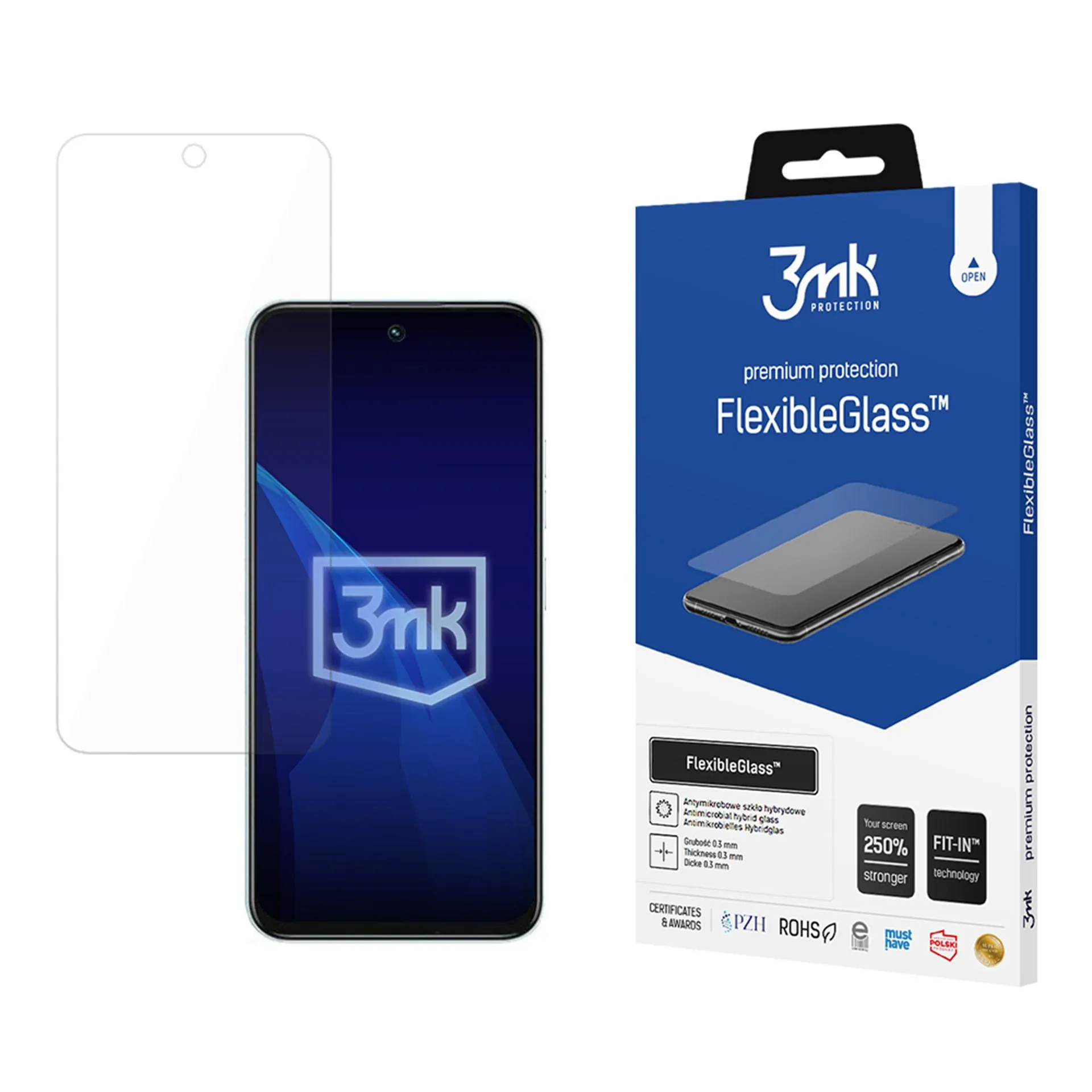 Hybrid unbreakable glass for Tecno Spark 30 5G - 3mk FlexibleGlass™