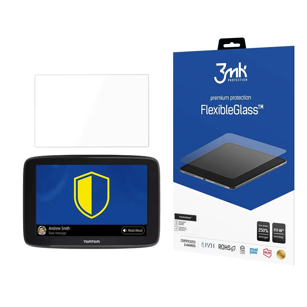Hybrid unbreakable glass for TomTom Go Basic - 3mk FlexibleGlass™