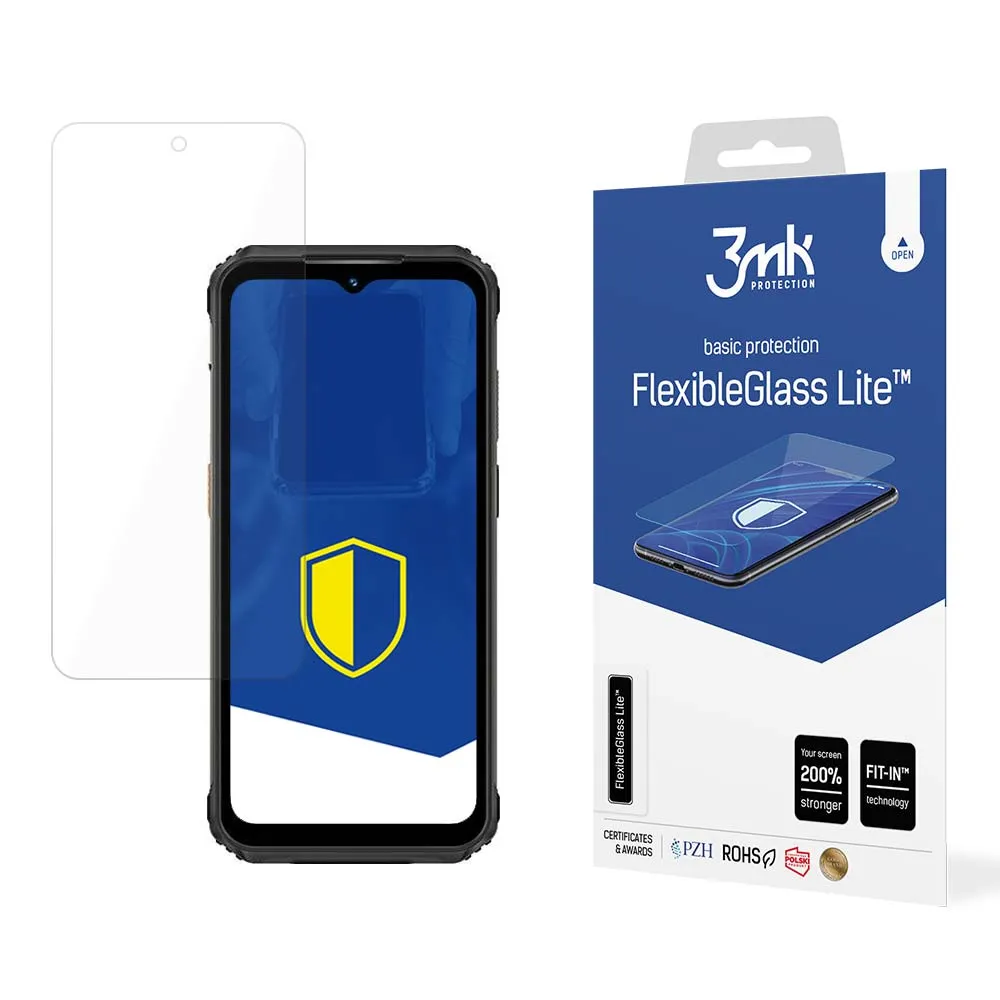 Unbreakable hybrid glass for Ulefone Armor 21 - 3mk FlexibleGlass Lite