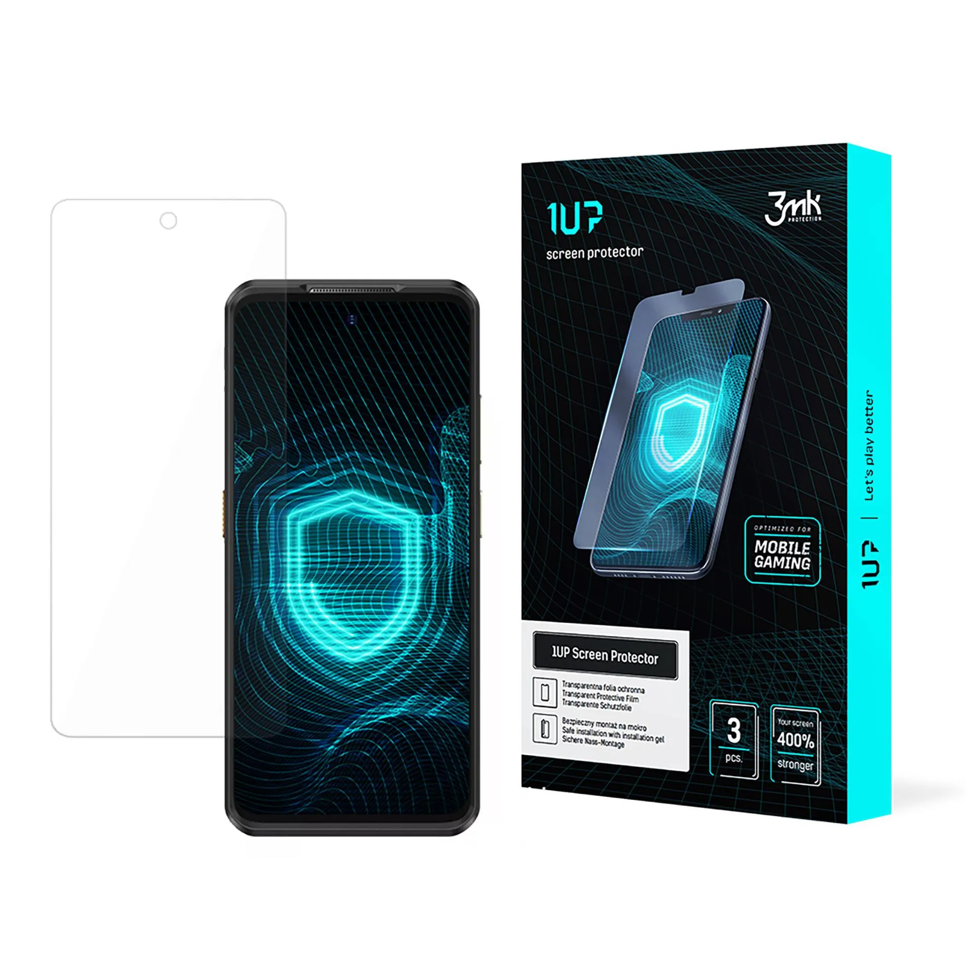 Protective film for Ulefone Armor 25T / 25T Pro - 3mk 1UP screen protector (3 pieces)