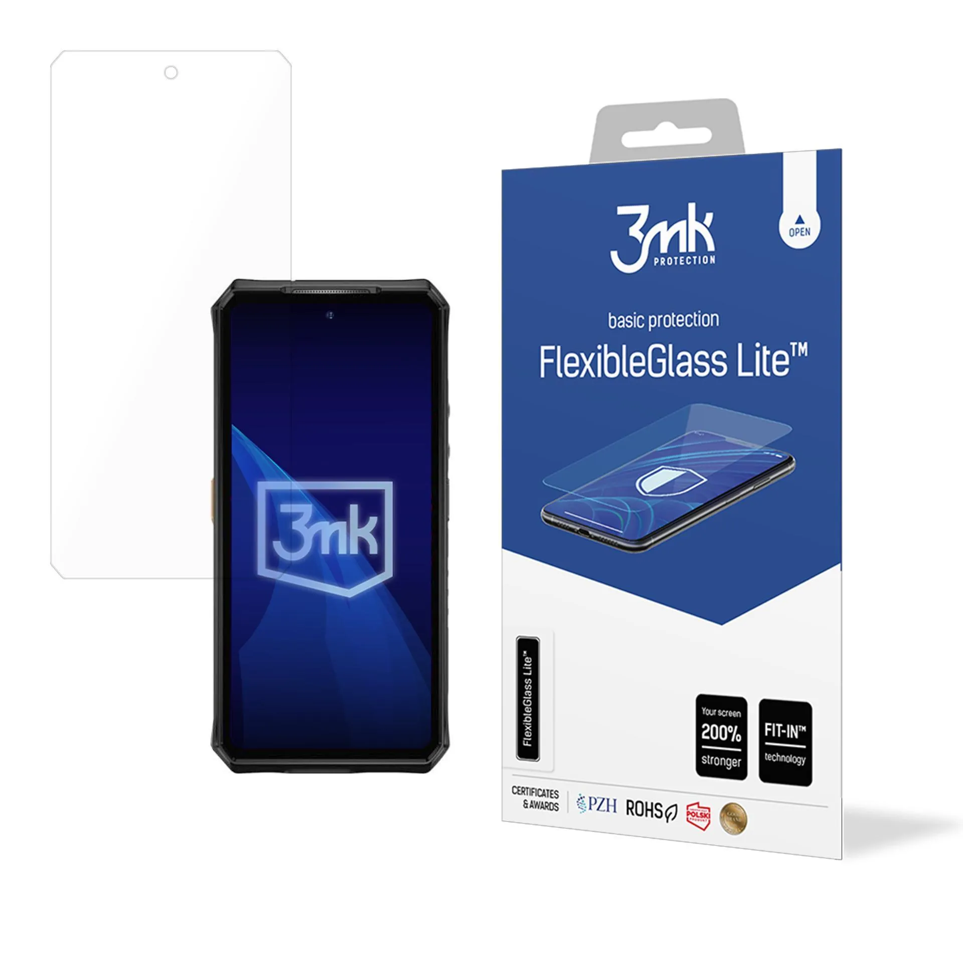 Unbreakable hybrid glass for Ulefone Armor 28 Ultra - 3mk FlexibleGlass Lite