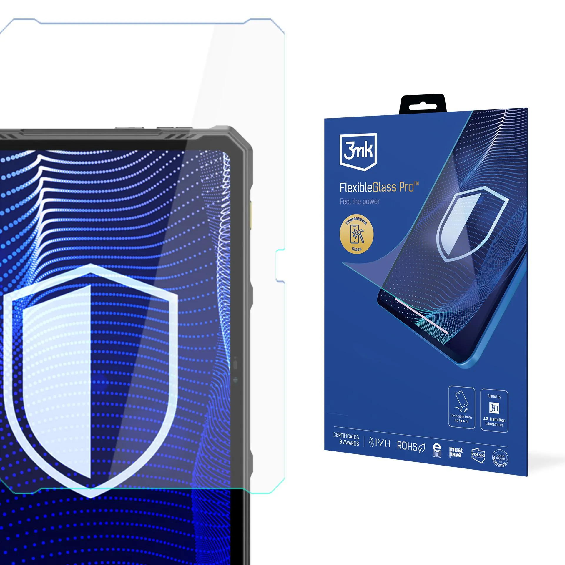 Shatterproof Glass for Ulefone Armor Pad 3 Pro - 3mk FlexibleGlass Pro