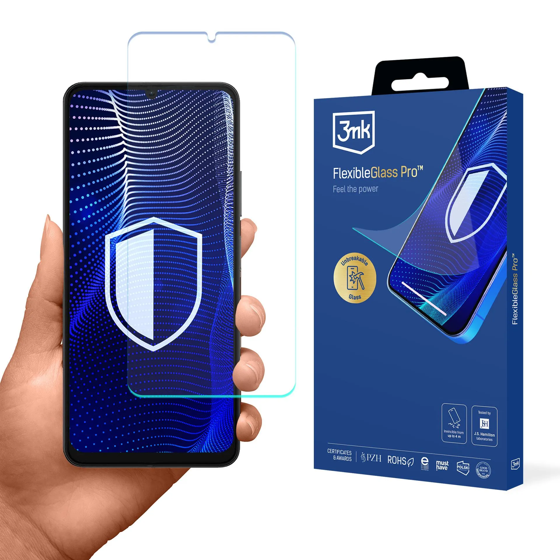 Shatterproof glass for uleFone Note 20 Pro - 3mk FlexibleGlass Pro