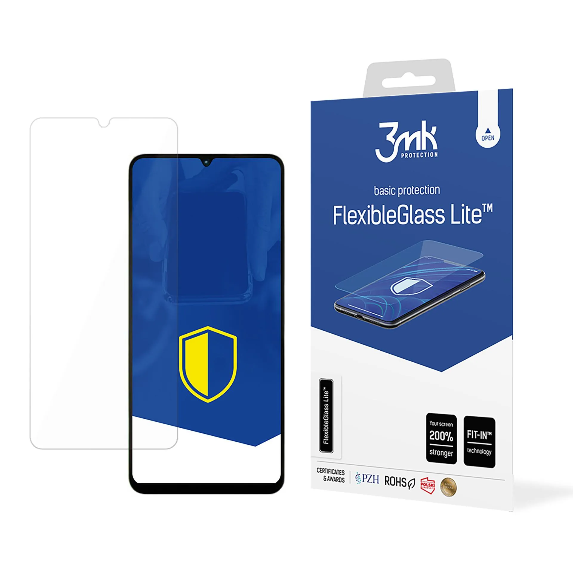 Unbreakable hybrid glass for Umidigi Note 90 - 3mk FlexibleGlass Lite