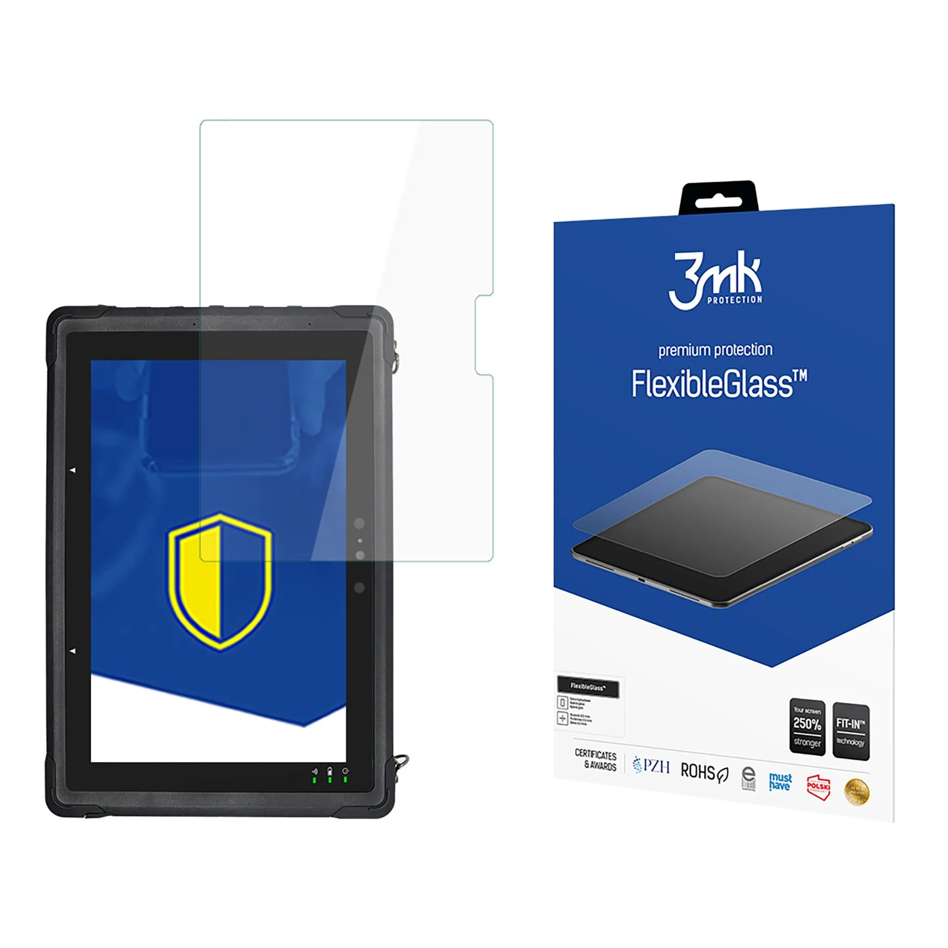 Shatterproof hybrid glass for Unitech TB170 - 3mk FlexibleGlass