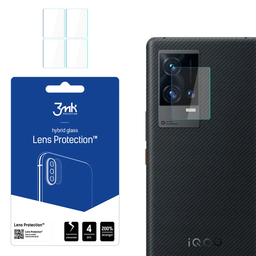 Lens glass for Vivo iQOO 8 Pro 5G - 3mk Lens Protection