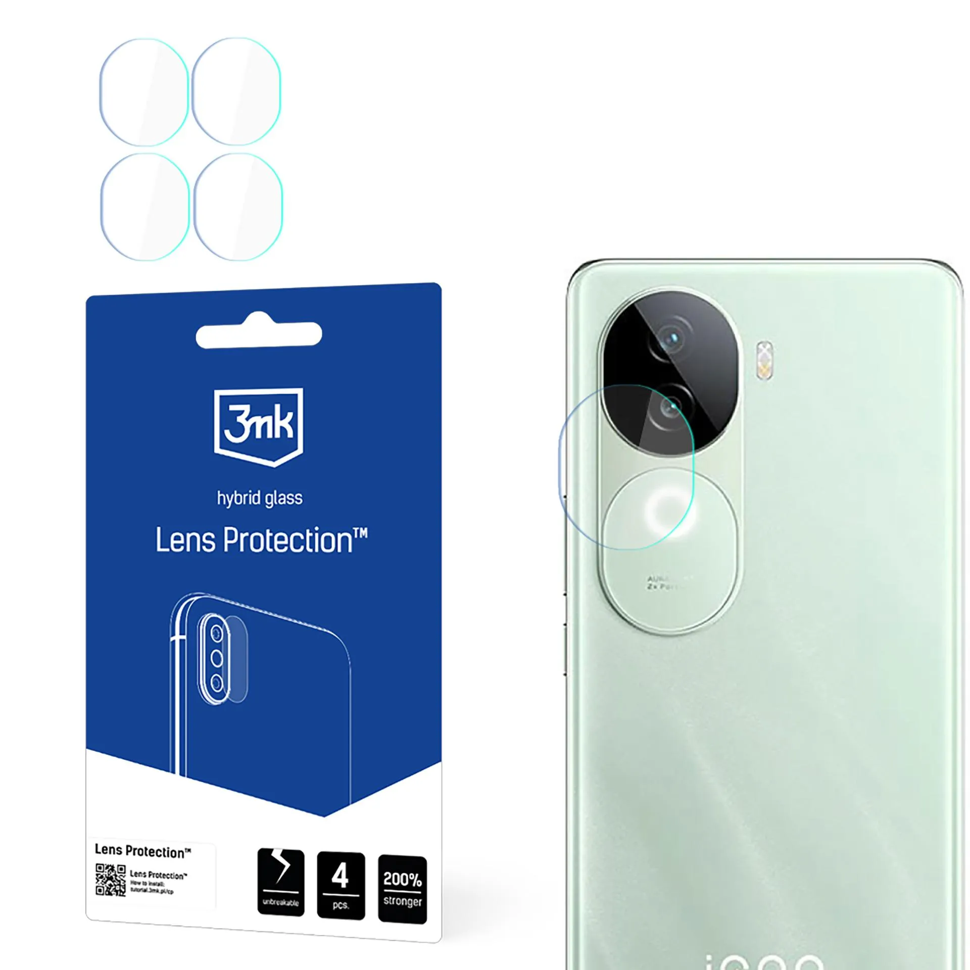 Lens glass for Vivo IQOO Z9s - 3mk Lens Protection