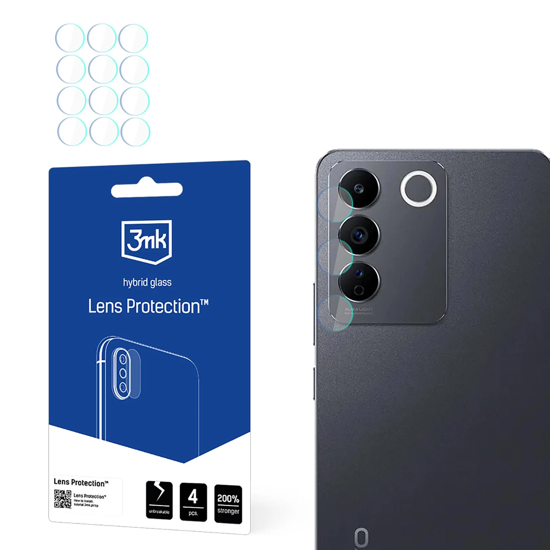 Lens glass for Vivo S16e - 3mk Lens Protection