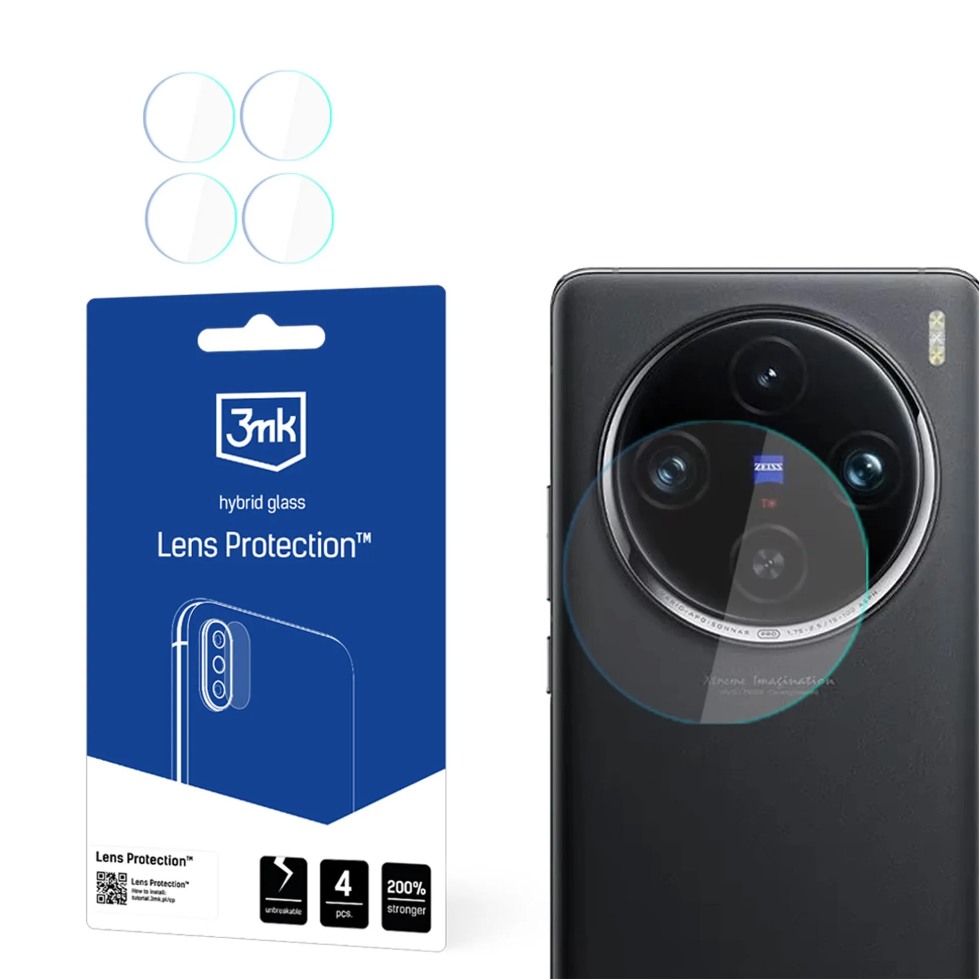 Lens glass for Vivo X100 Pro - 3mk Lens Protection