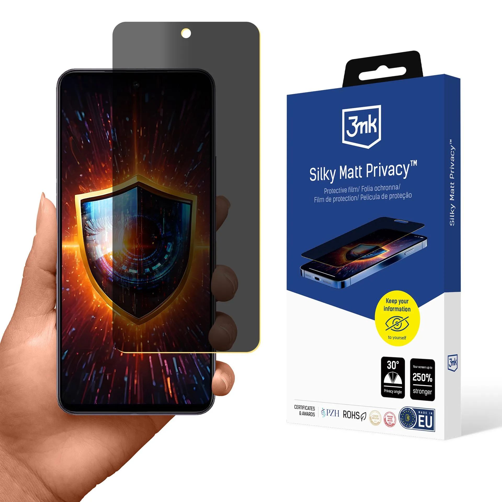 Privacy film for Vivo Y39 5G - 3mk Silky Matt Privacy