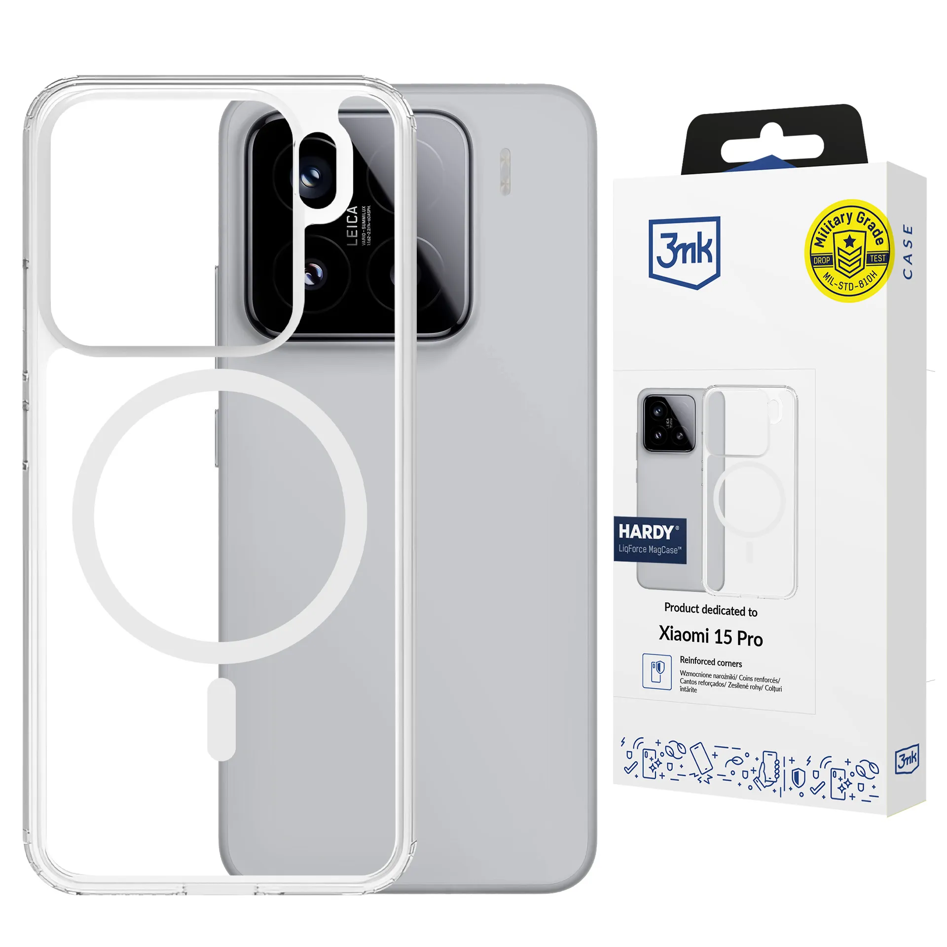 Armoured case for Xiaomi 15 Pro - 3mk HARDY® LiqForce MagCase™