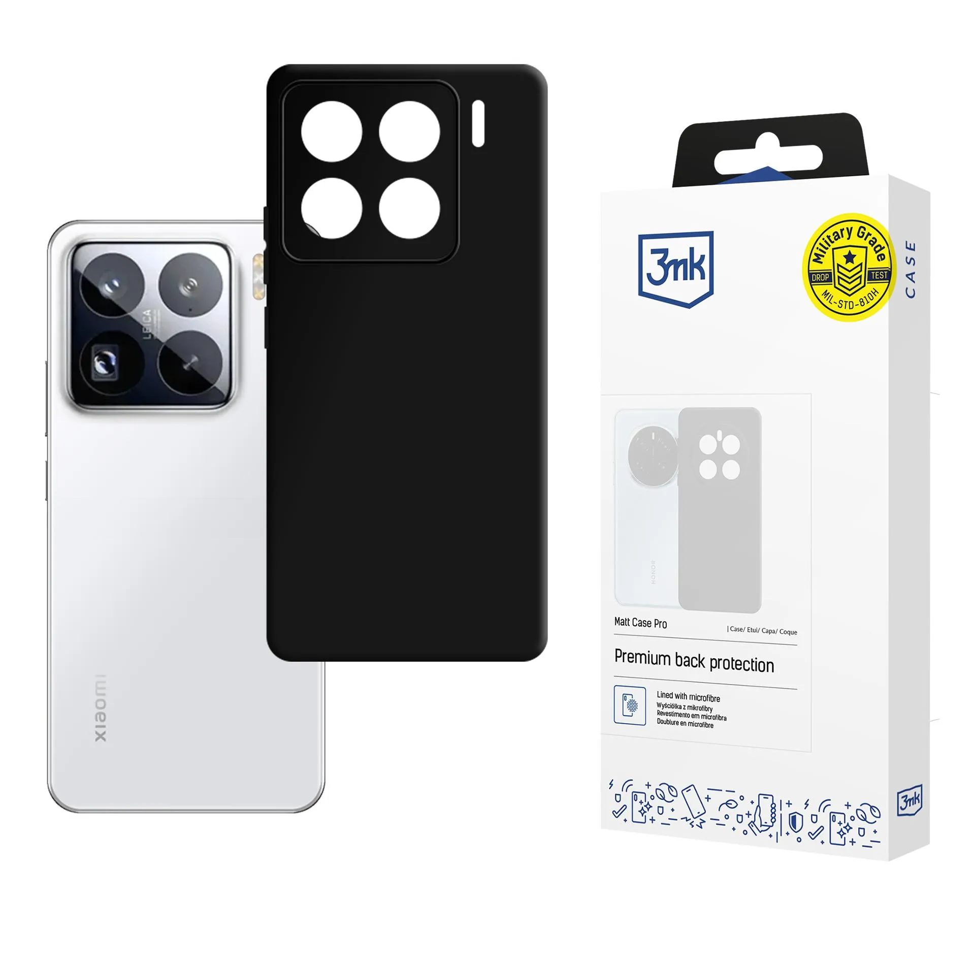 Case for Xiaomi 15 Pro - 3mk Matt Case Black