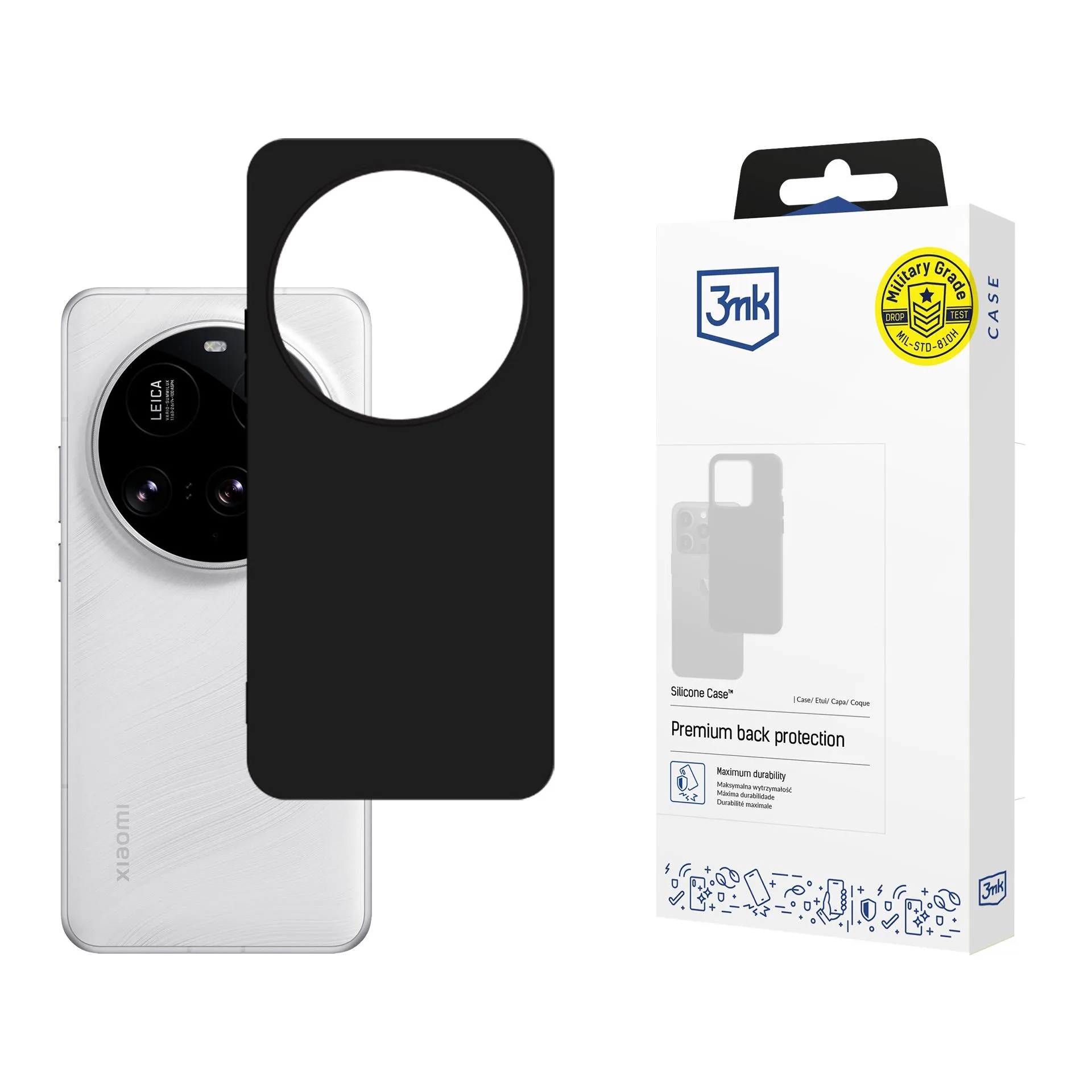 Case for Xiaomi 15 Ultra - 3mk Silicone Case Black