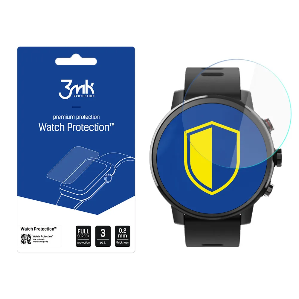 Protective screen film for smartwatch Xiaomi Amazfit Stratos 2 - 3mk Watch Protection