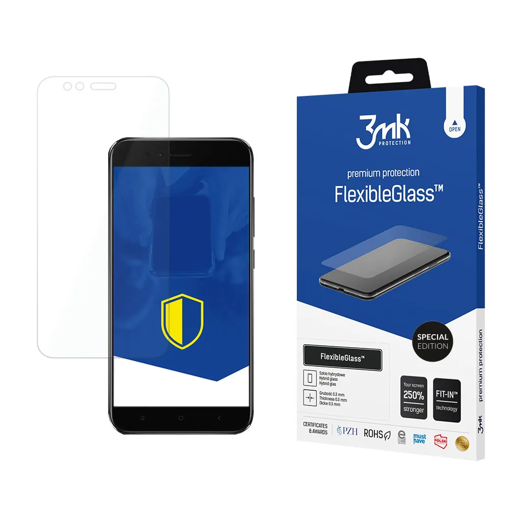 Shatterproof hybrid glass for Xiaomi Mi A1 Global - 3mk FlexibleGlass