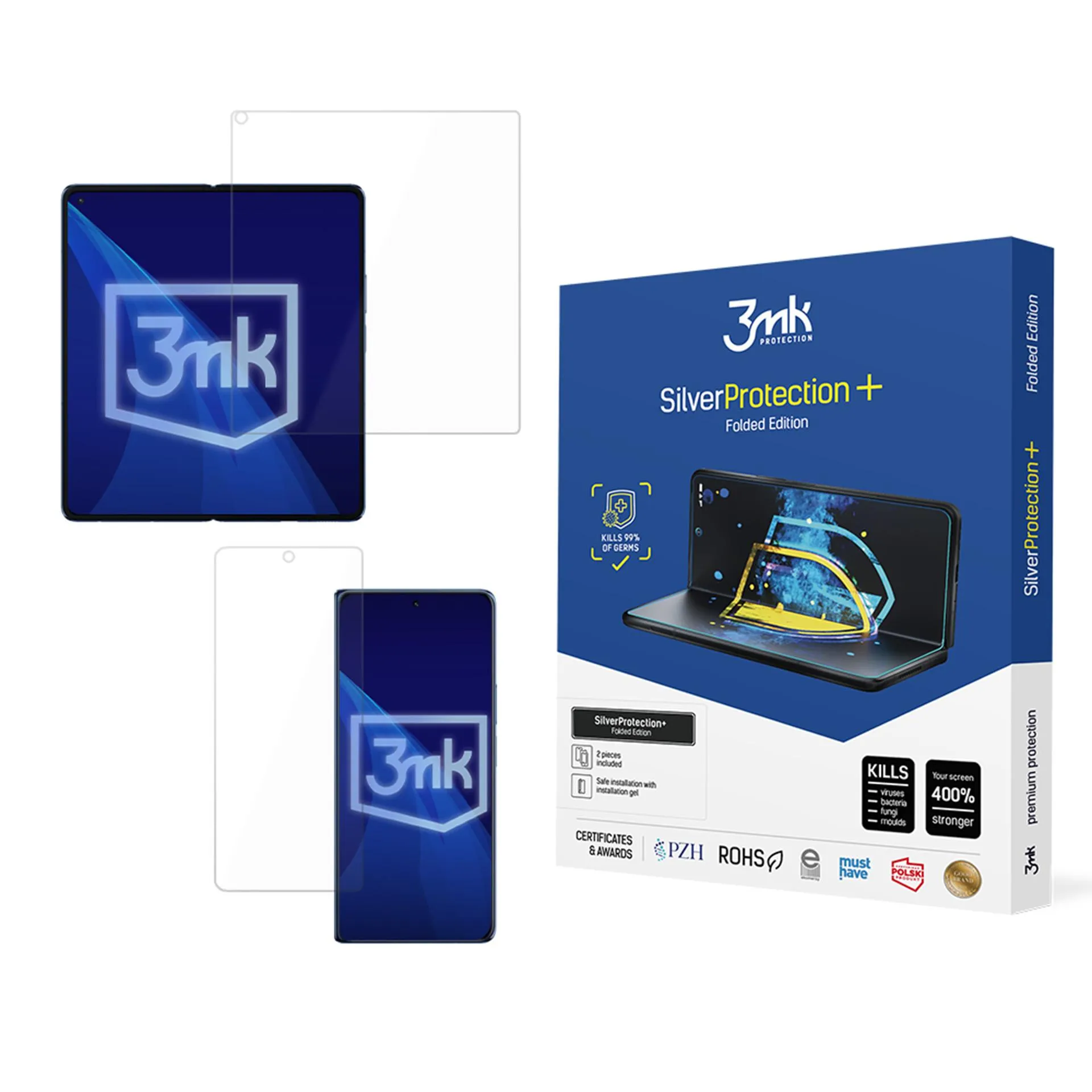 Anti-shock protective film for Xiaomi Mix Fold 4 - 3mk SilverProtection+ Folded Edition