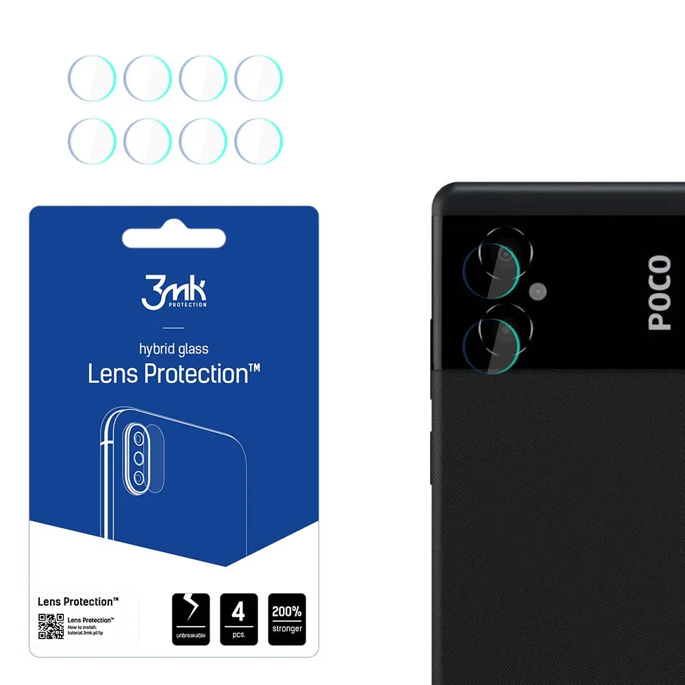 Lens glass for Xiaomi POCO M4 5G - 3mk Lens Protection
