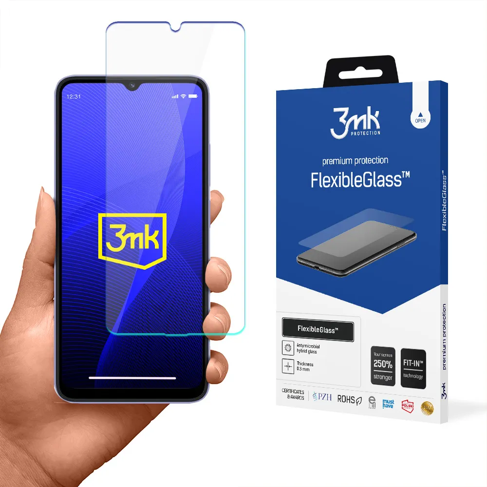 Hybrid unbreakable glass for Xiaomi Redmi 12C - 3mk FlexibleGlass™