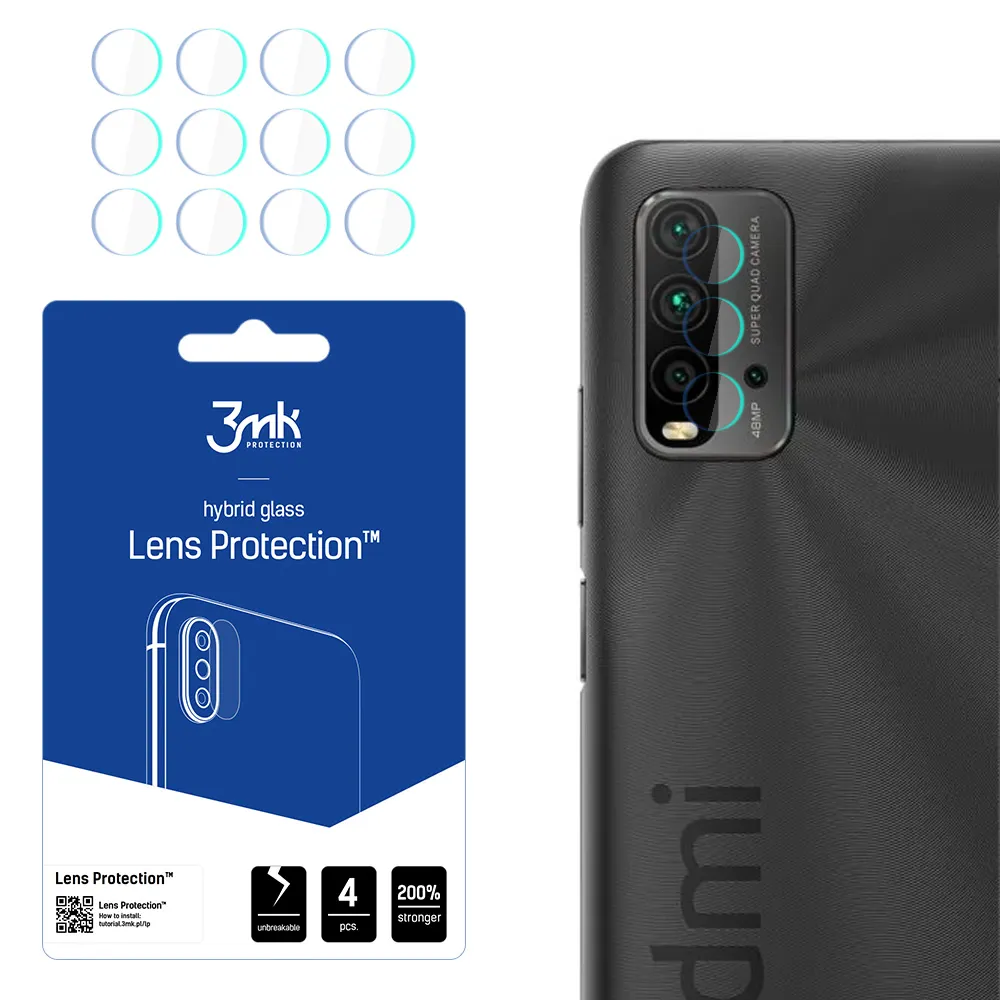 Lens glass for Xiaomi Redmi 9T - 3mk Lens Protection