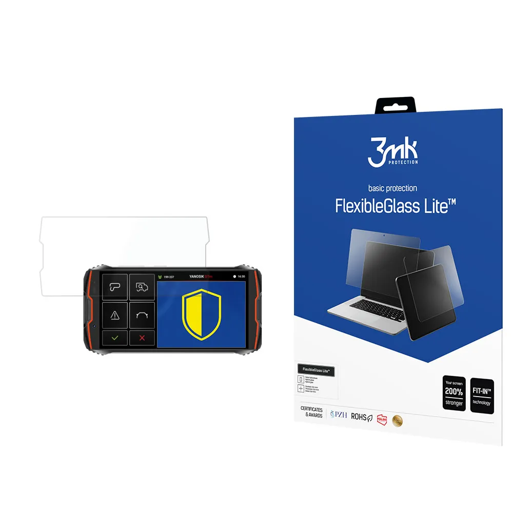 Unbreakable hybrid glass for Yanosik GTm - 3mk FlexibleGlass Lite
