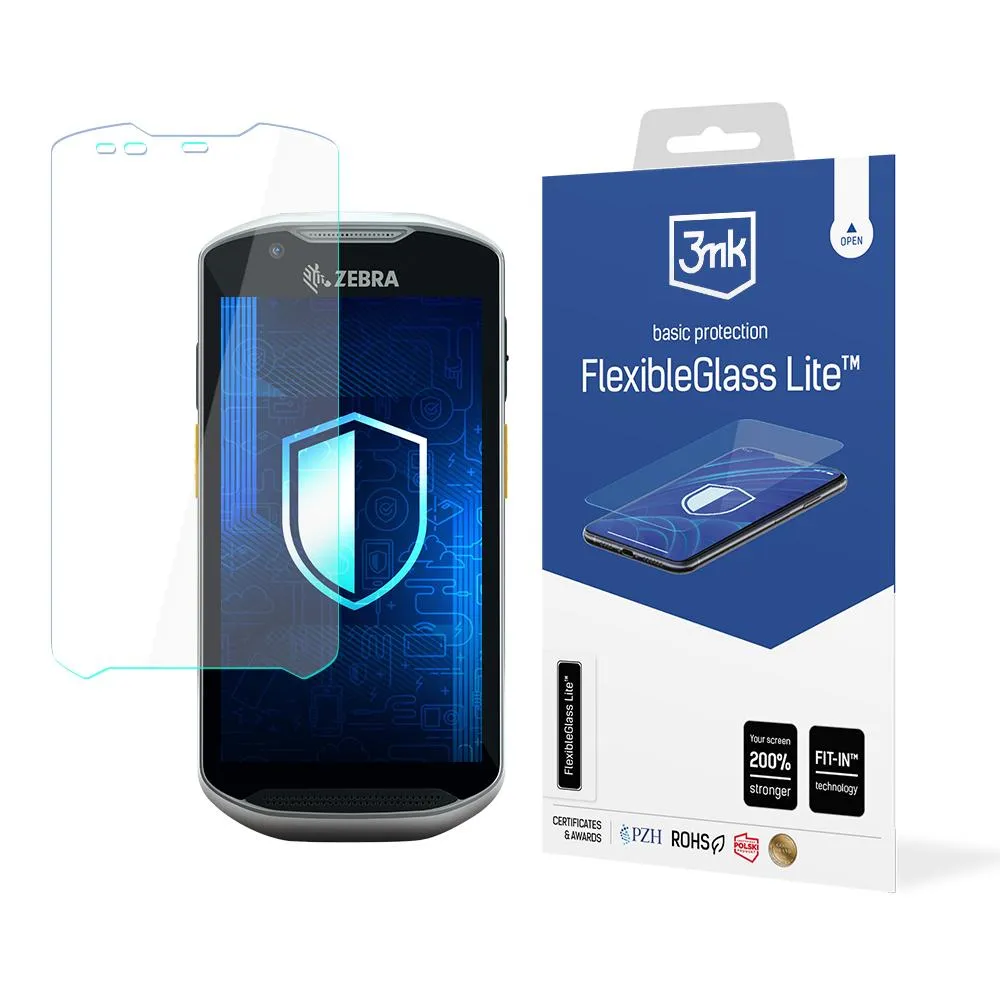 Unbreakable hybrid glass for Zebra TC57 - 3mk FlexibleGlass Lite