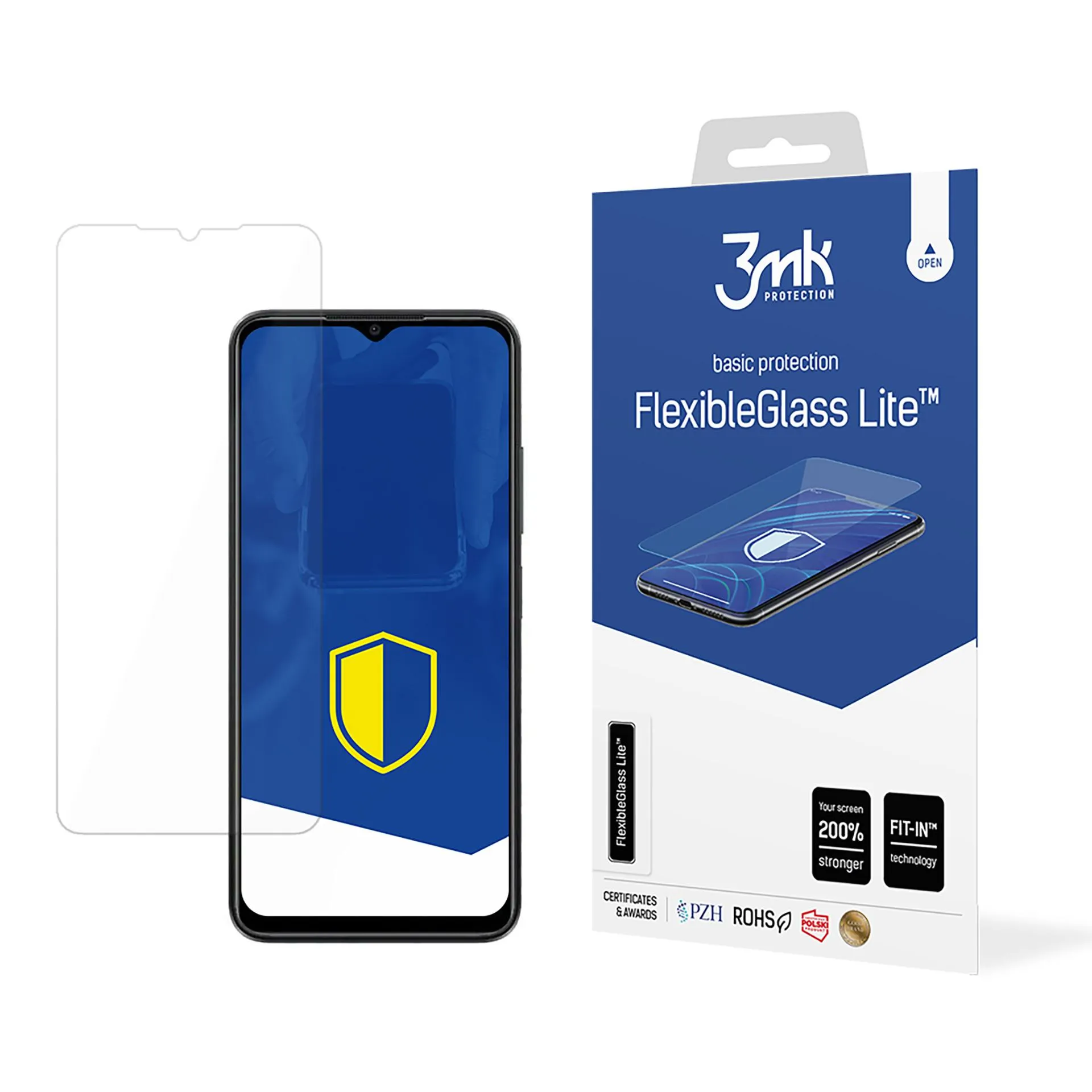 Unbreakable hybrid glass for ZTE Blade A54 - 3mk FlexibleGlass Lite