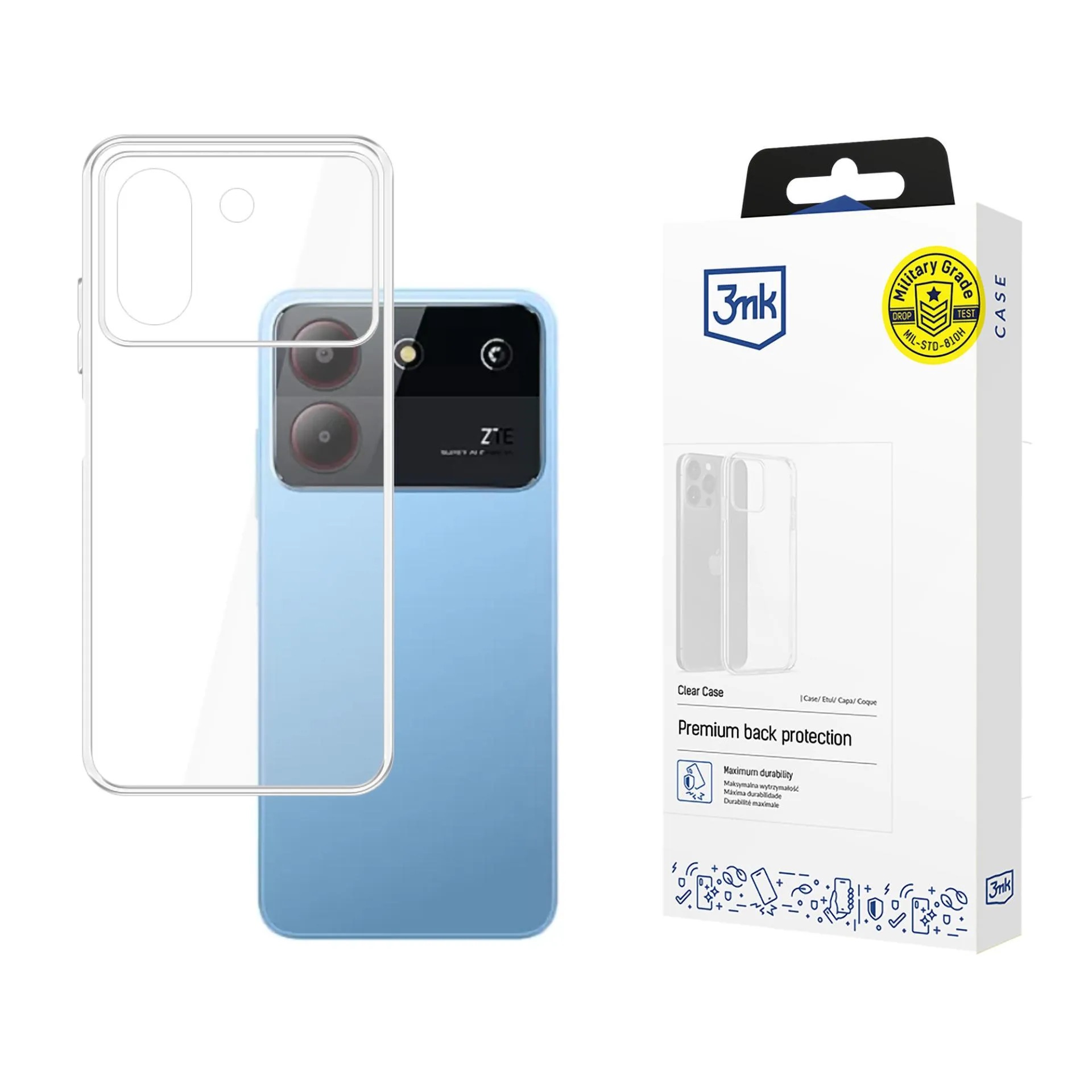 Case for ZTE Blade A73 4g - 3mk Clear Case