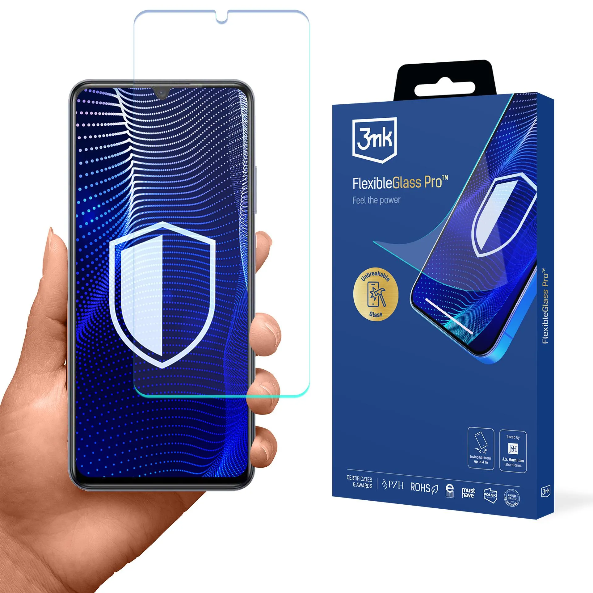 Shatterproof glass for ZTE Blade V70 Max - 3mk FlexibleGlass Pro