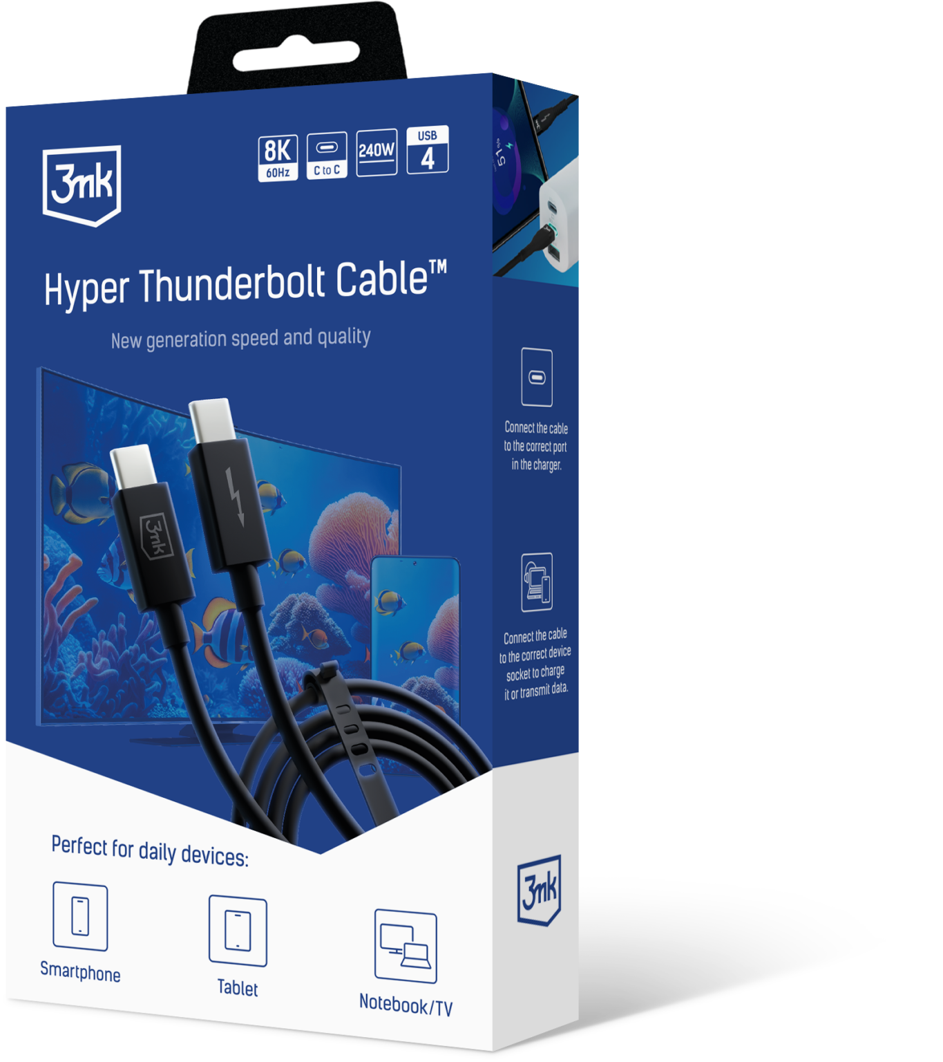 Hyper Thunderbolt Cable USB4 8K60Hz 3mk Protection